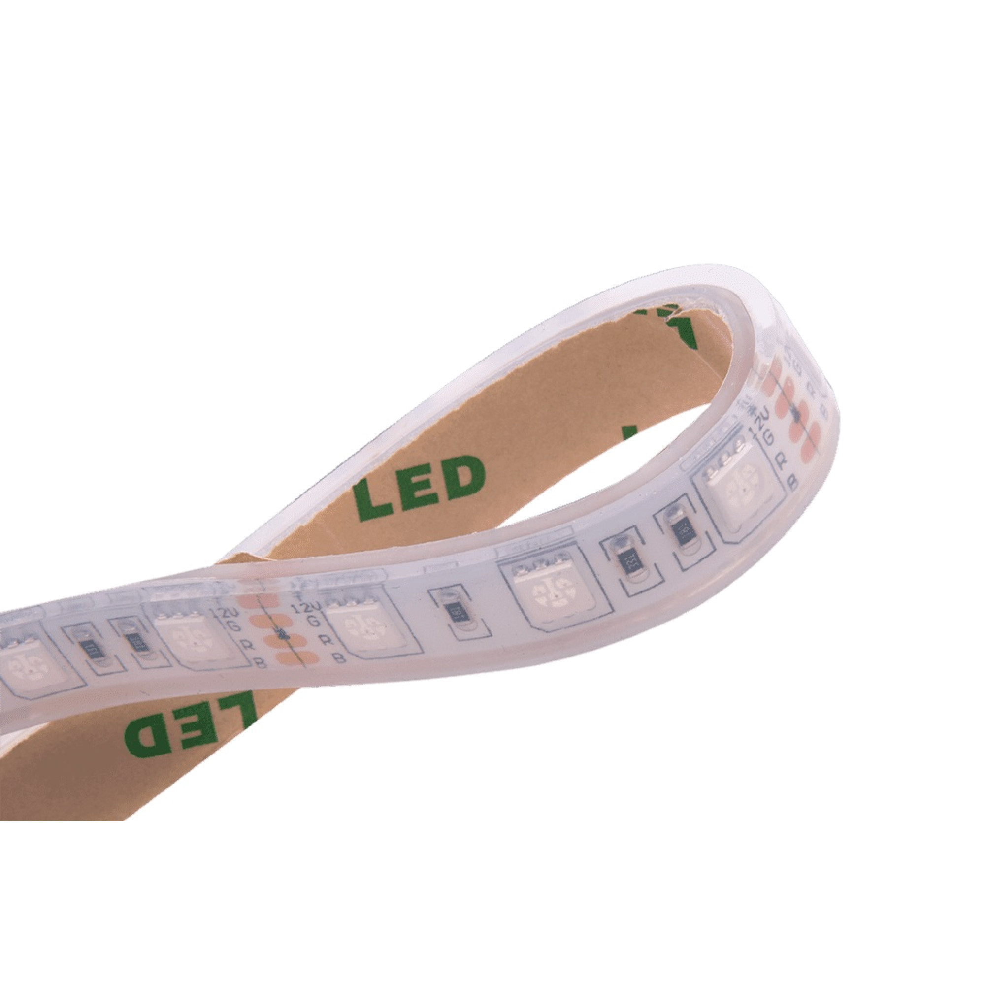 Лента светодиодная стандарт 5050, 60 LED/м, 14,4 Вт/м, 12В , IP68, Цвет: RGB ЗМ (1м) SWG 