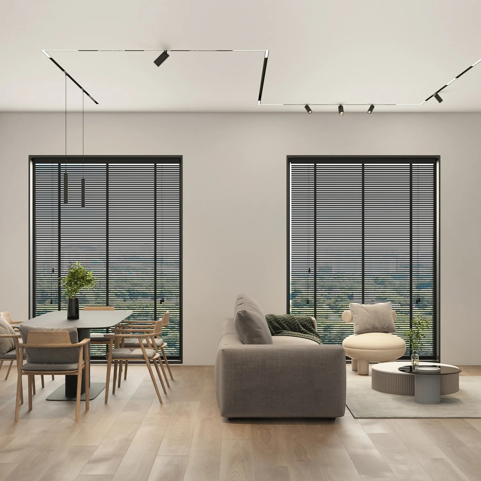 Трековый акцентный светильник SIMPLE SPOT DK8210-BK Denkirs