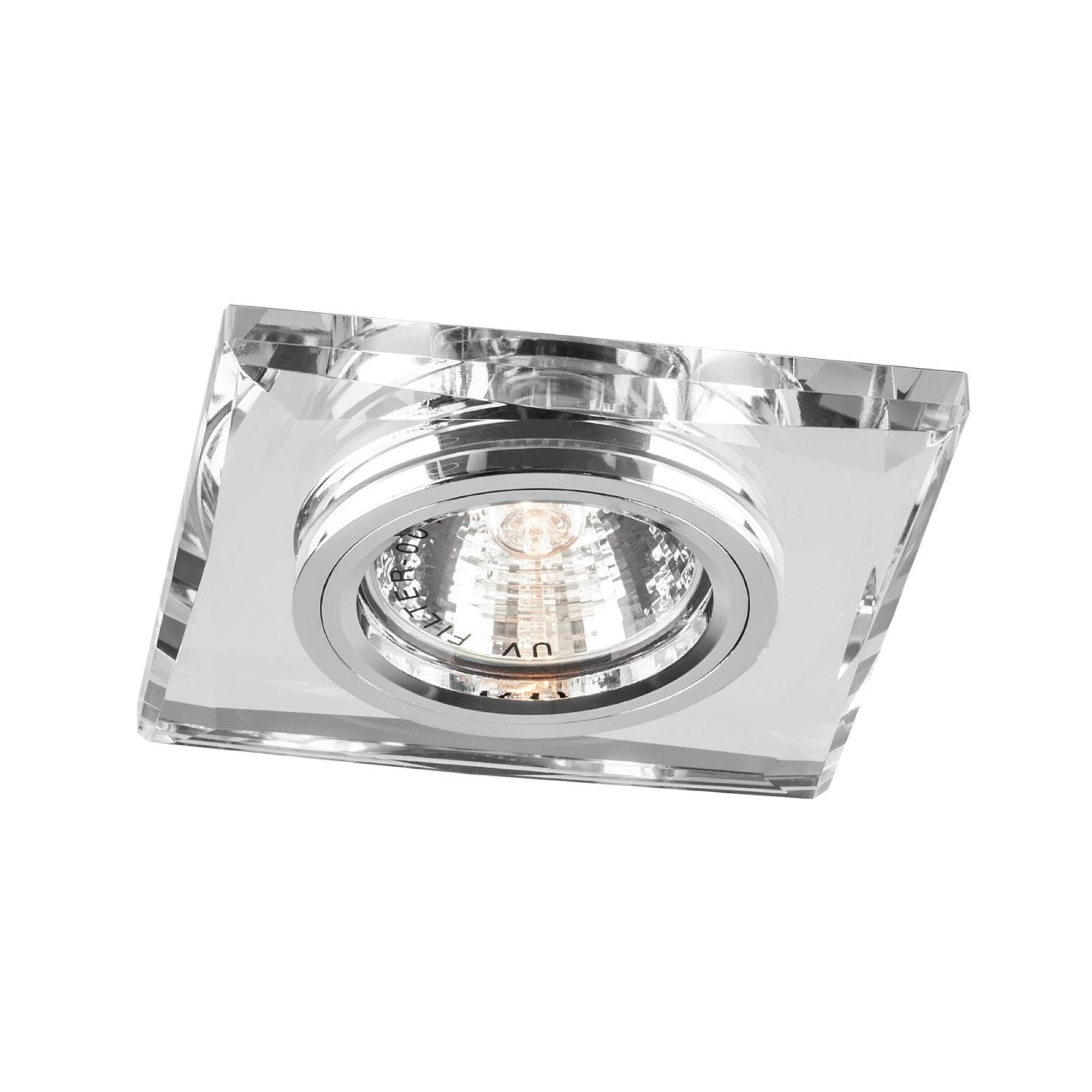 Светильник встраиваемый квадрат MR16 серебро, серебро 8150-2 Feron