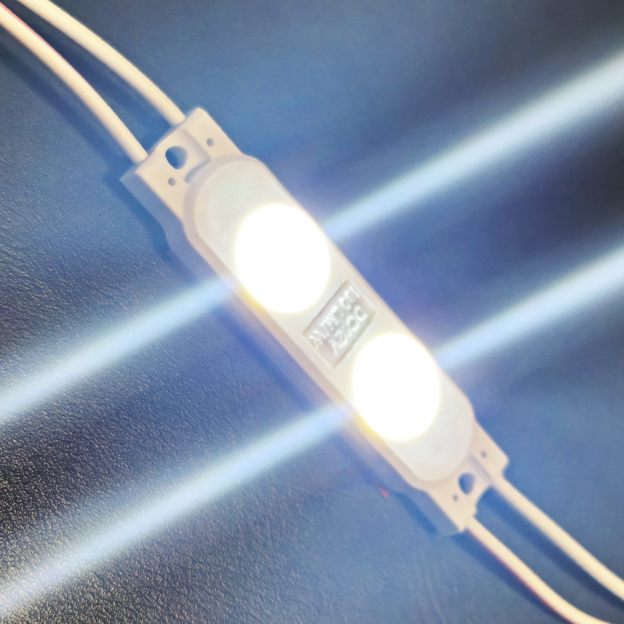 Модуль светодиодный 2 SMD 2835 0,72Вт 130Лм 9000-10000К (с линзой 175) - 1шт. SignImpress