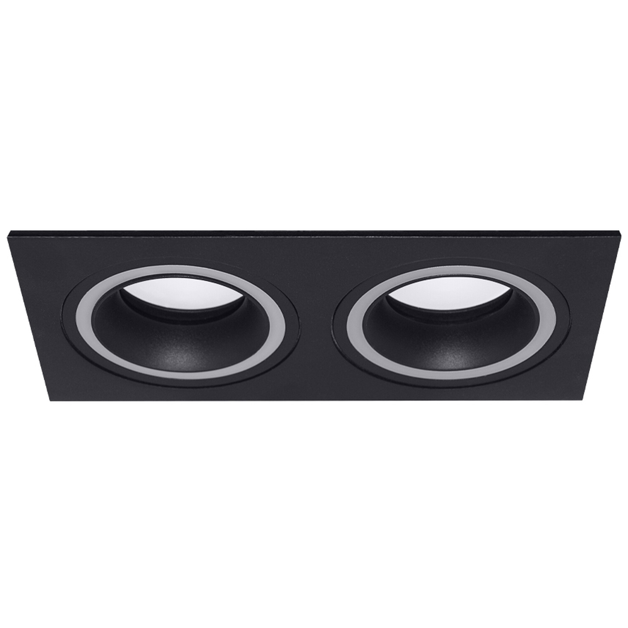 Светильник встраиваемый GU5.3 (MR16) с акрилом прямоугольник 47563 Чёрный SignImpress