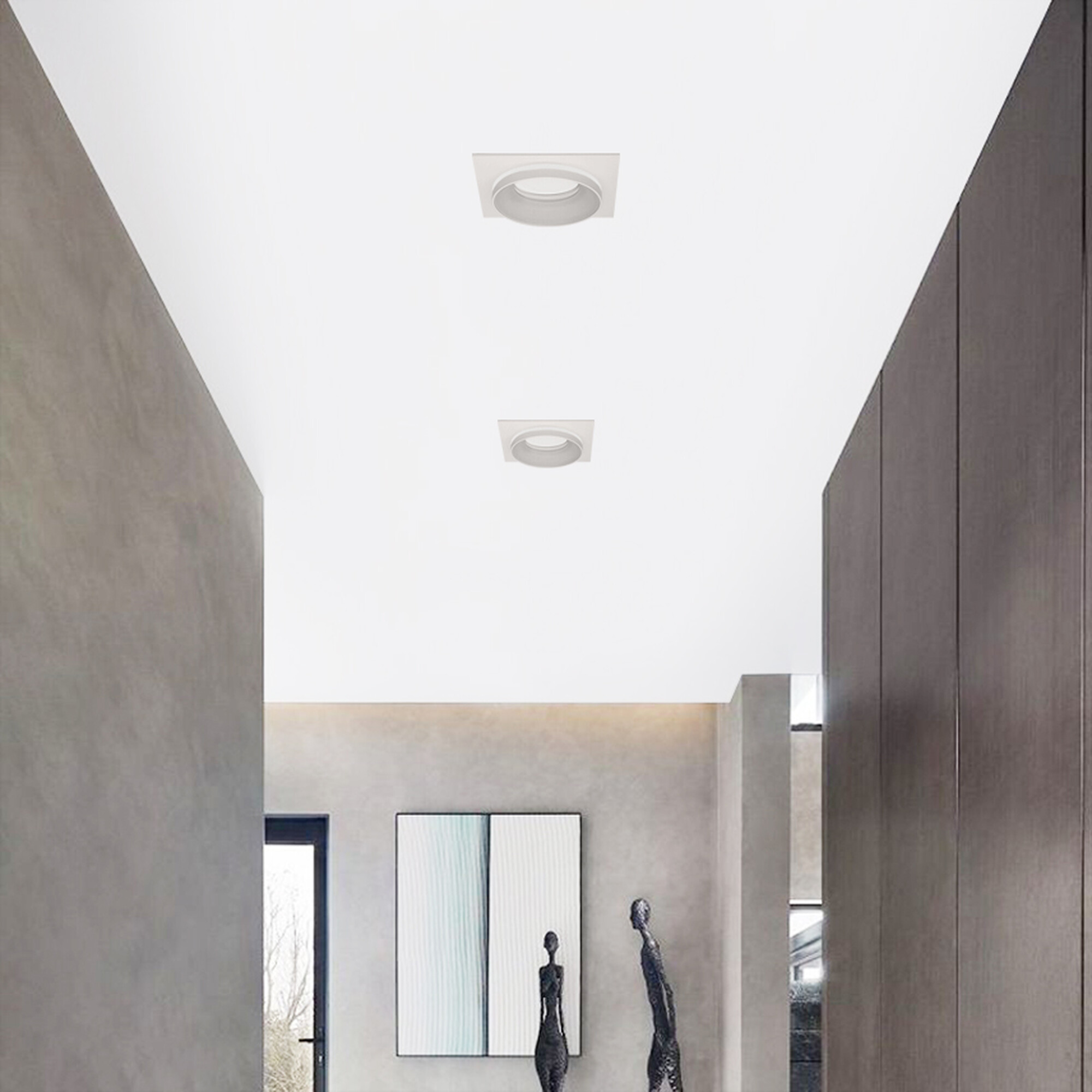 Светильник встраиваемый GU5.3 (MR16) с акрилом квадрат 47544 Белый SignImpress