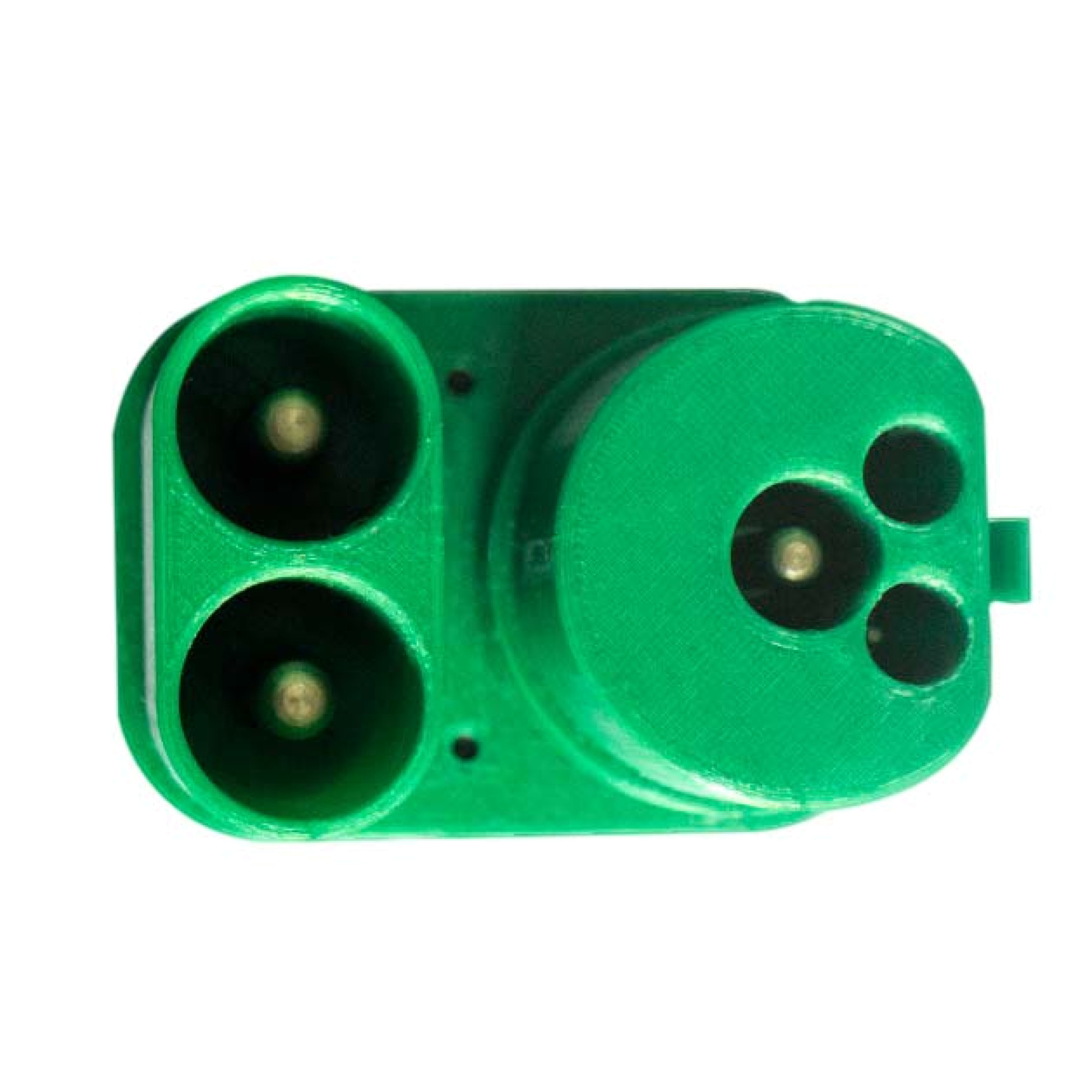 Переходник для быстрой зарядки 50кВт км CCS1-CCS2 Зелёный