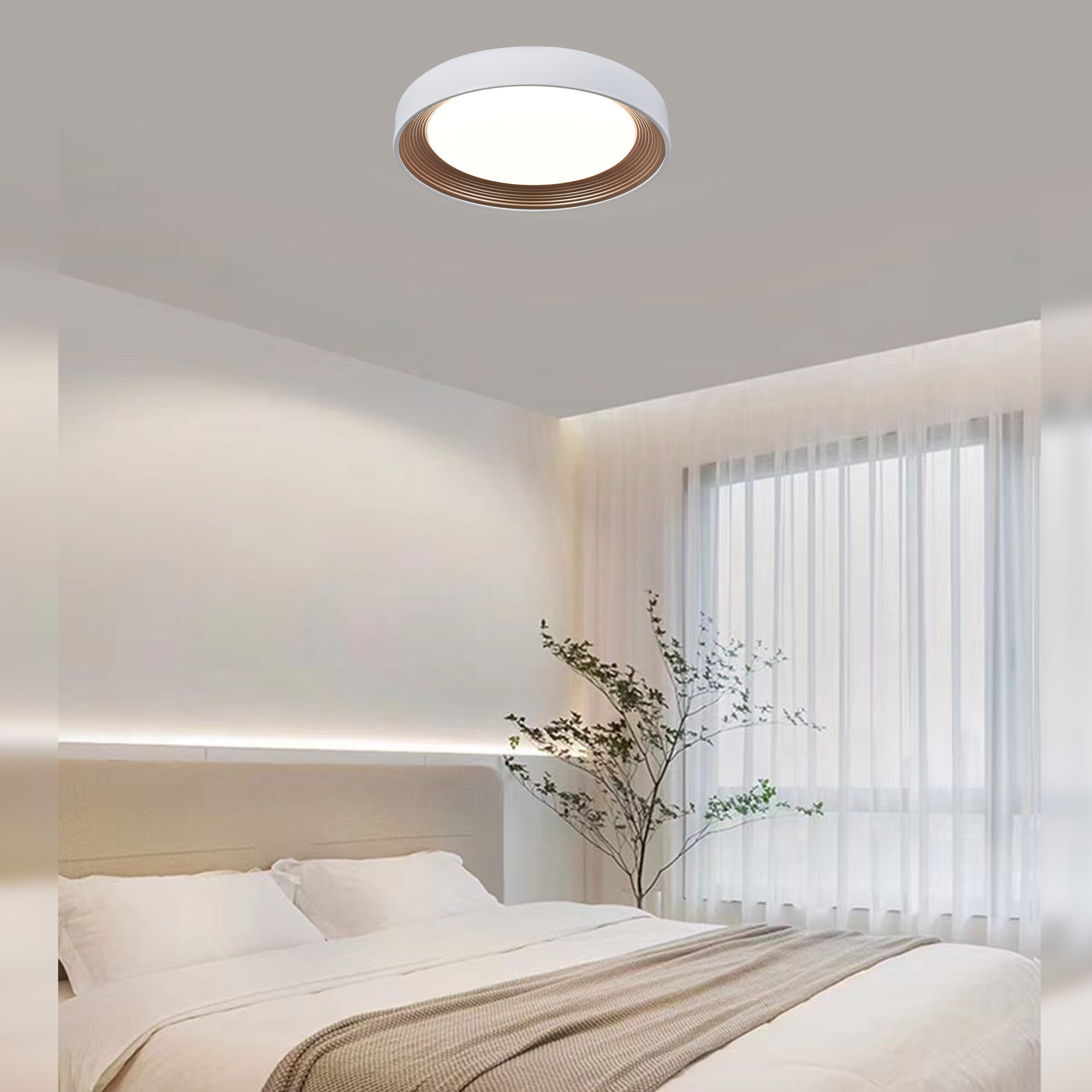 Светильник накладной светодиодный 40 Вт 7200 Лм Белый /Золото Signimpress