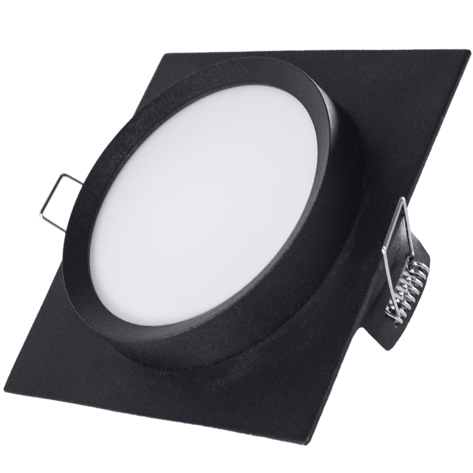 Светильник встраиваемый GX53 с накладкой квадрат Чёрный SignImpress