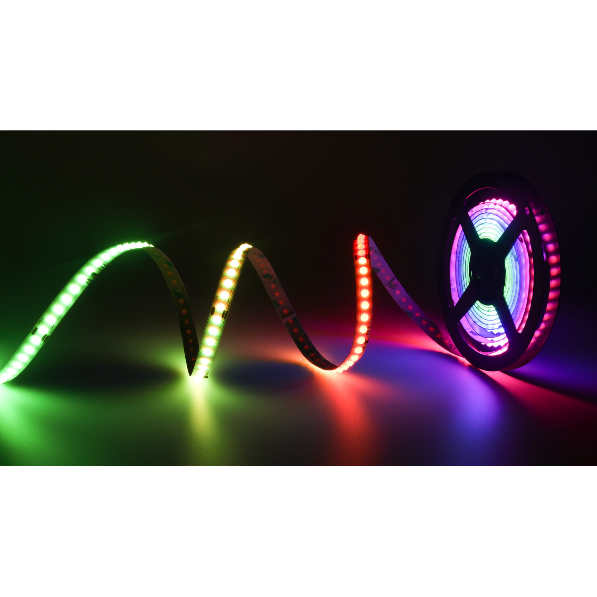 Лента светодиодная DOT 140 LED/м, 11,52 Вт/м, 24В, IP20, Цвет: RGB SPI (1м.) SWG 