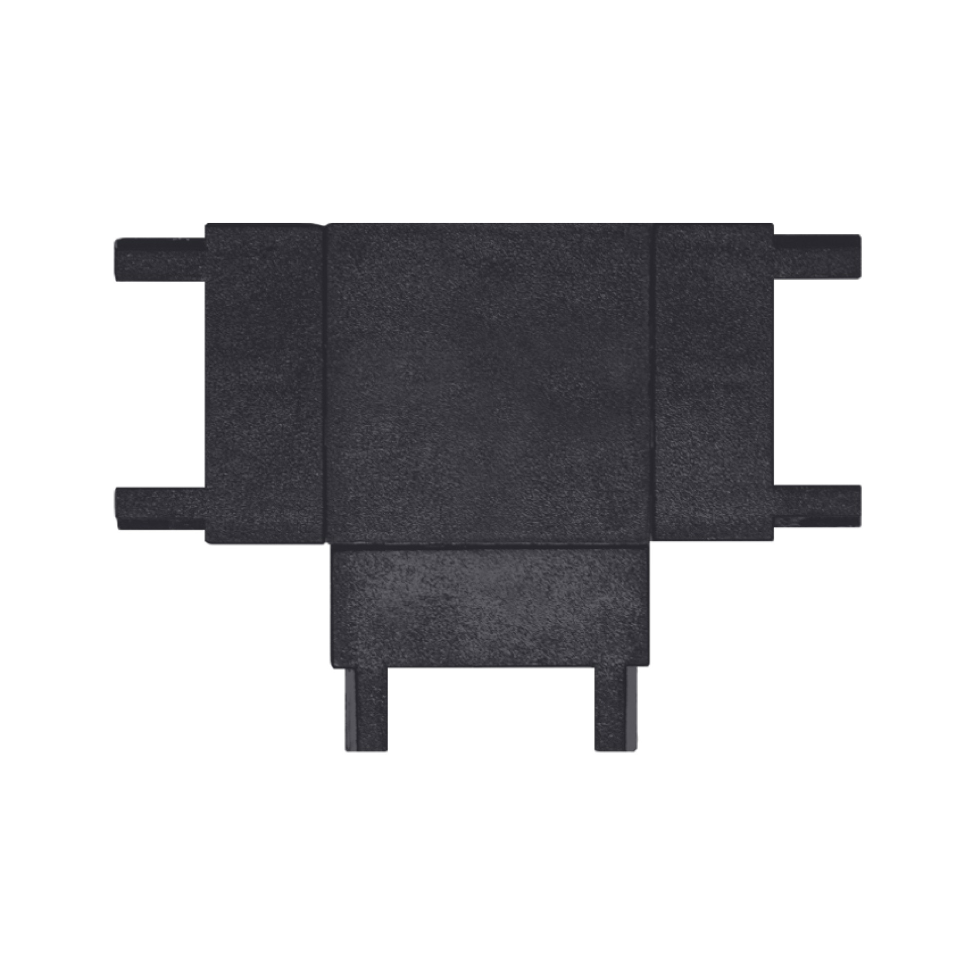Коннектор T образный к шинопроводу однофазному магнитному Thin Чёрный SignImpress