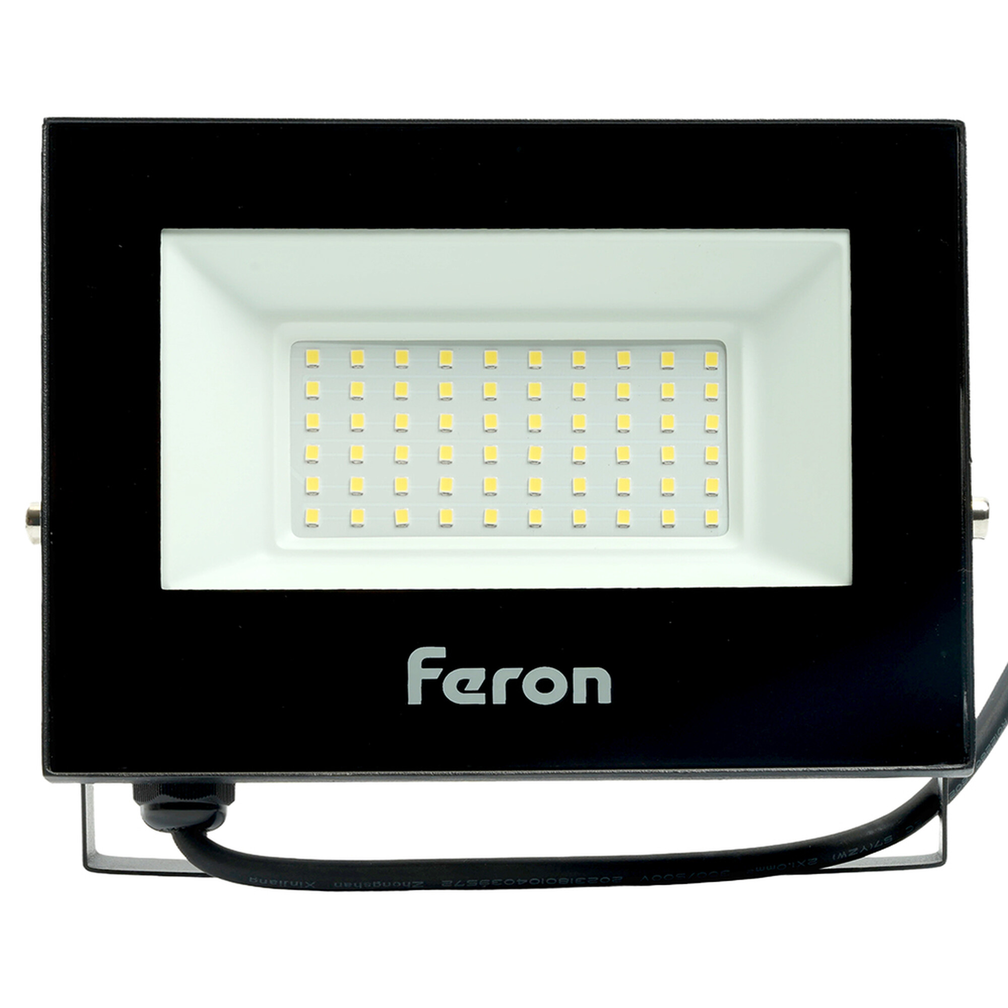 Прожектор светодиодный 2835 SMD 50W 6400K IP65 AC/DC 12-48V/50Hz, черный , LL-97 Feron