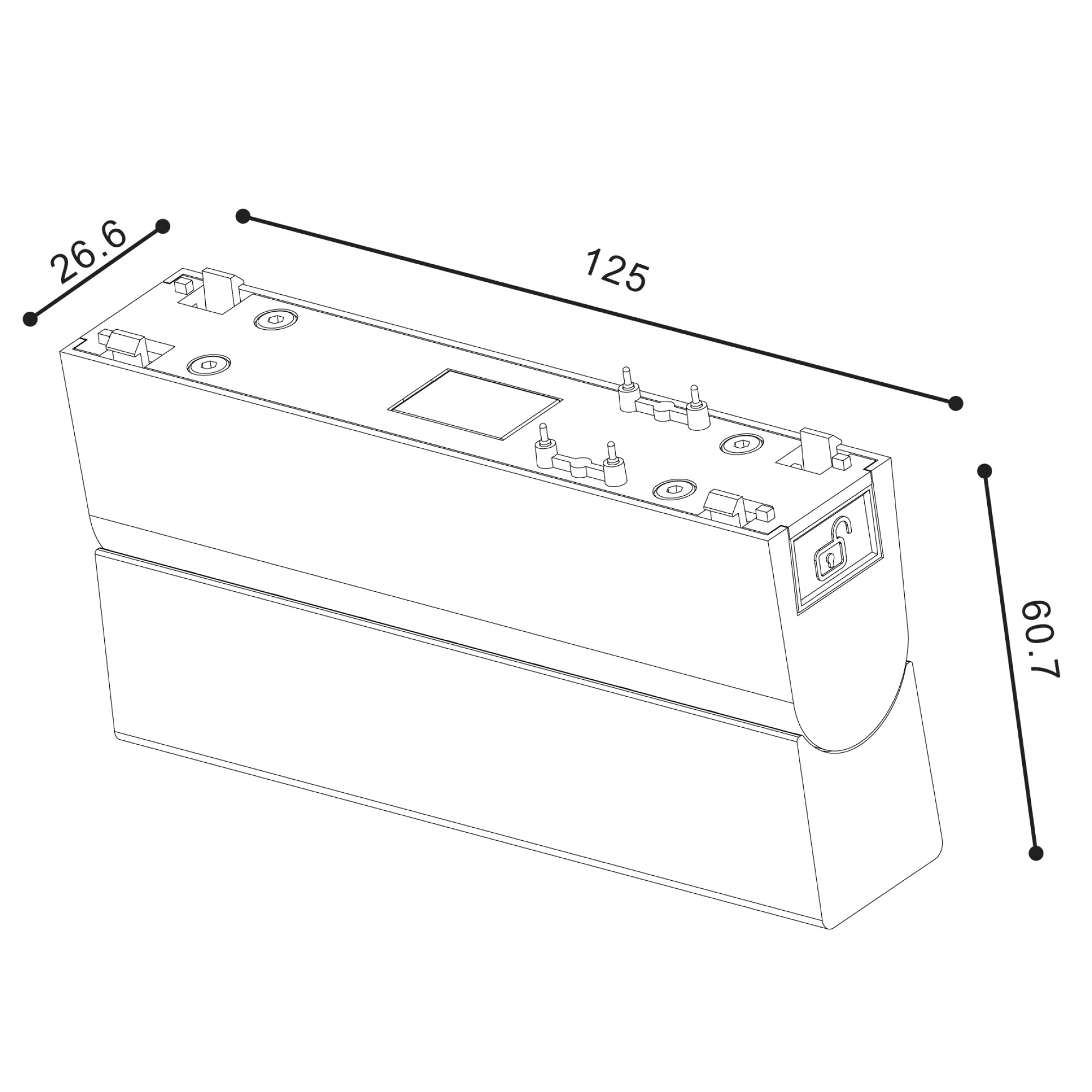 Светильник трековый SLIM, 48В 10W черный 2700-6000К DL-SLIM-FLBL-10-CCT SWG