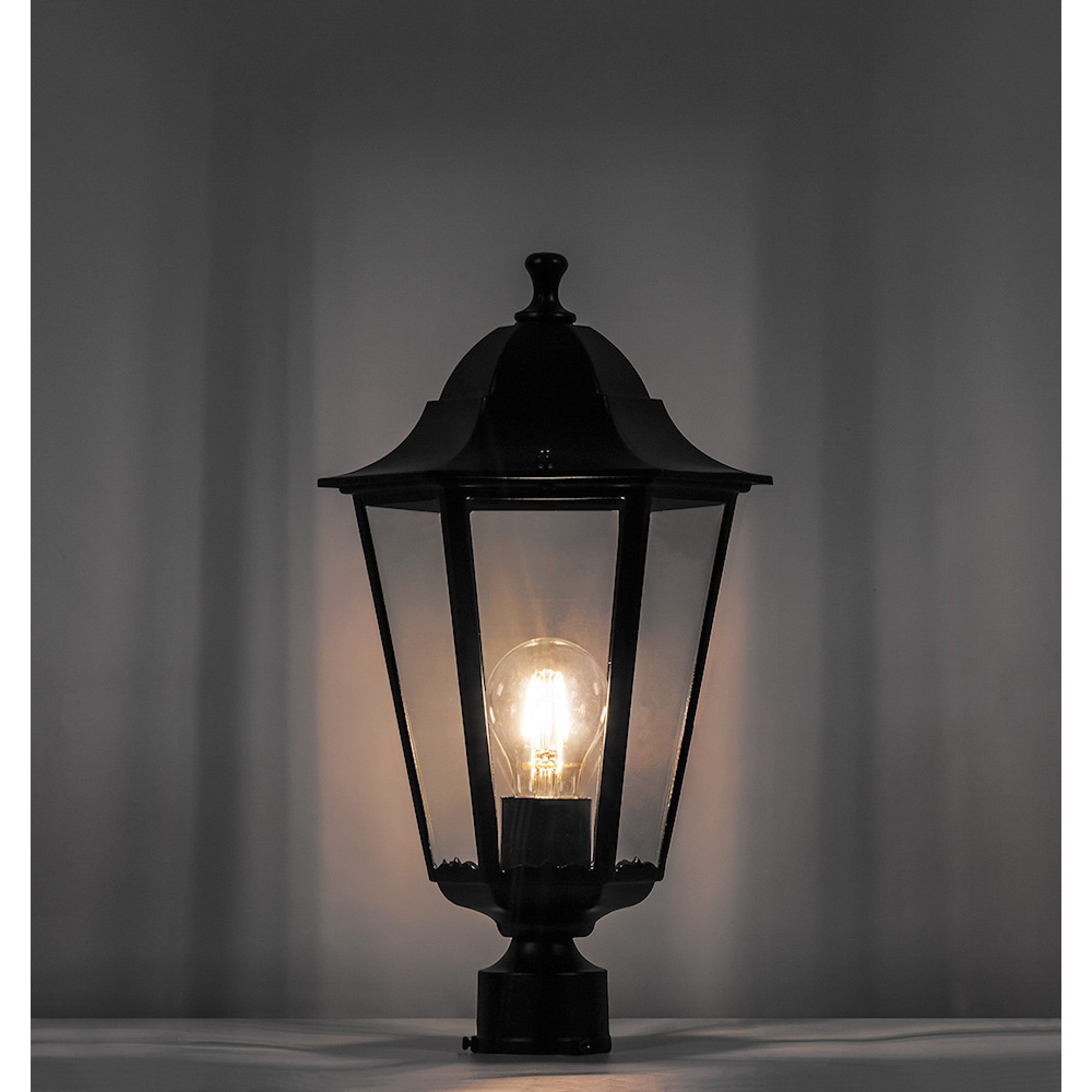 Светильник столбовой декоративный 6103 60W 230V E27 170*170*310мм черный d-45 мм Feron
