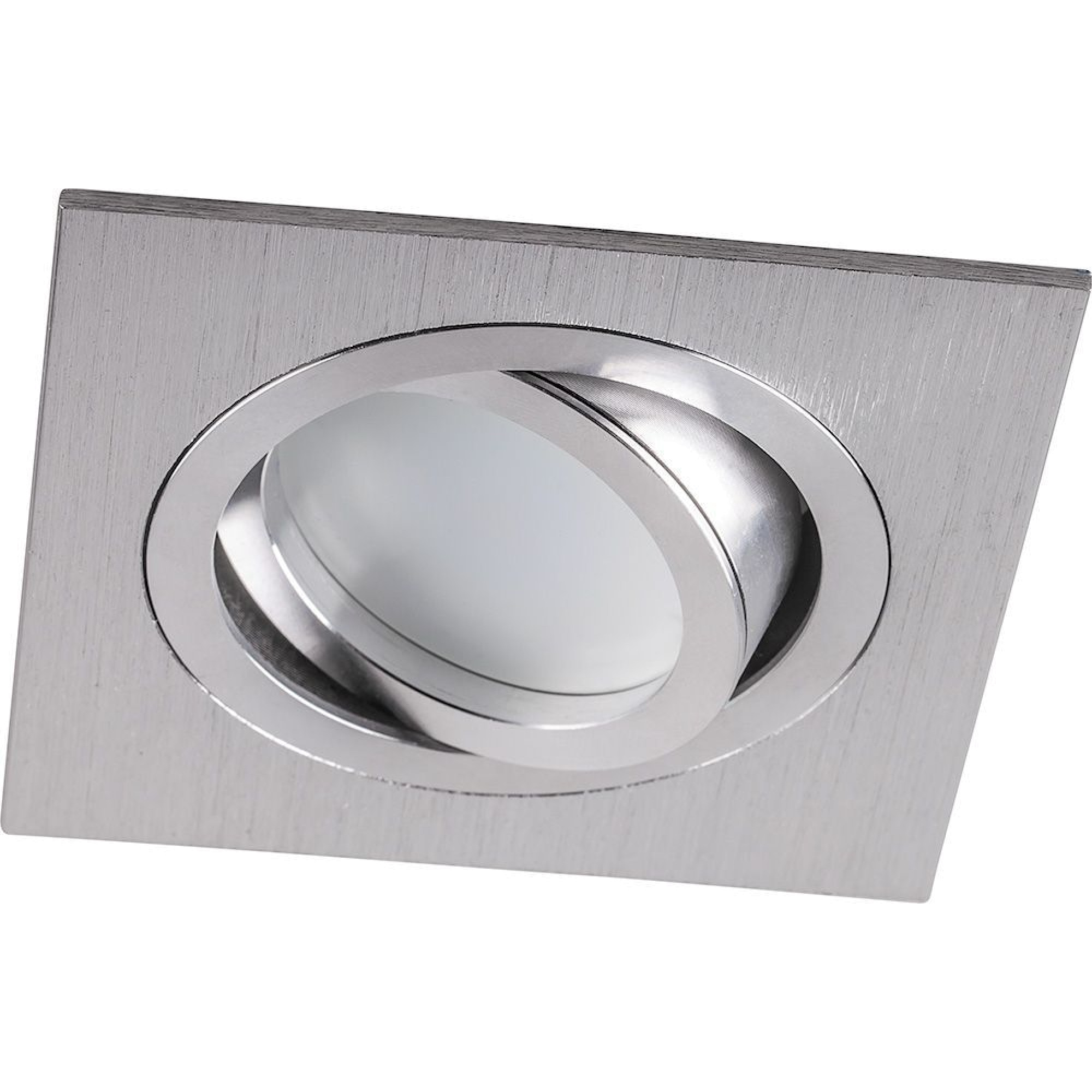 Светильник встраиваемый квадрат поворотный DL2801 MR16 50W хром Feron