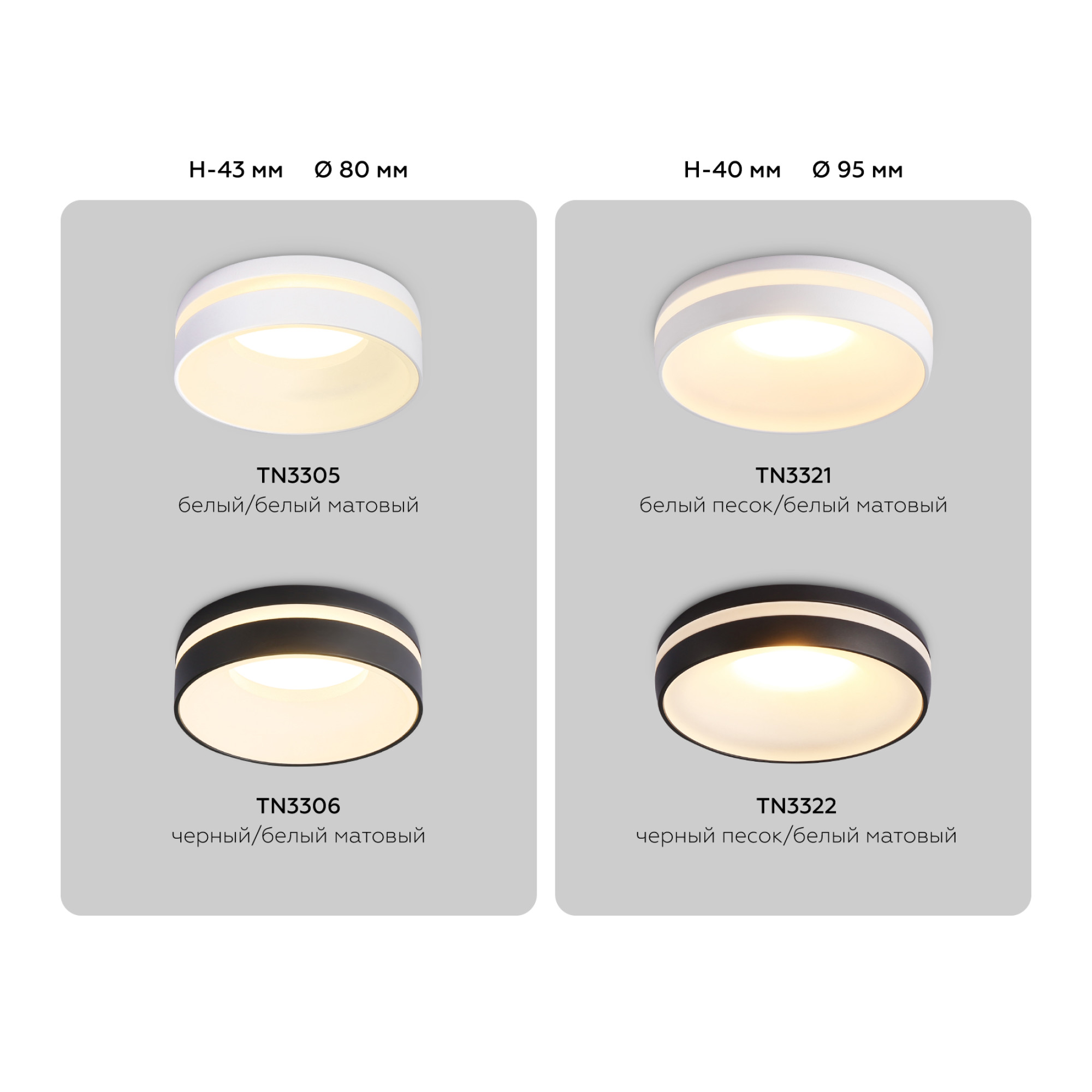 Встраиваемый точечный светильник MR16 TN3305 WH/FR белый/белый матовый Ambrella light