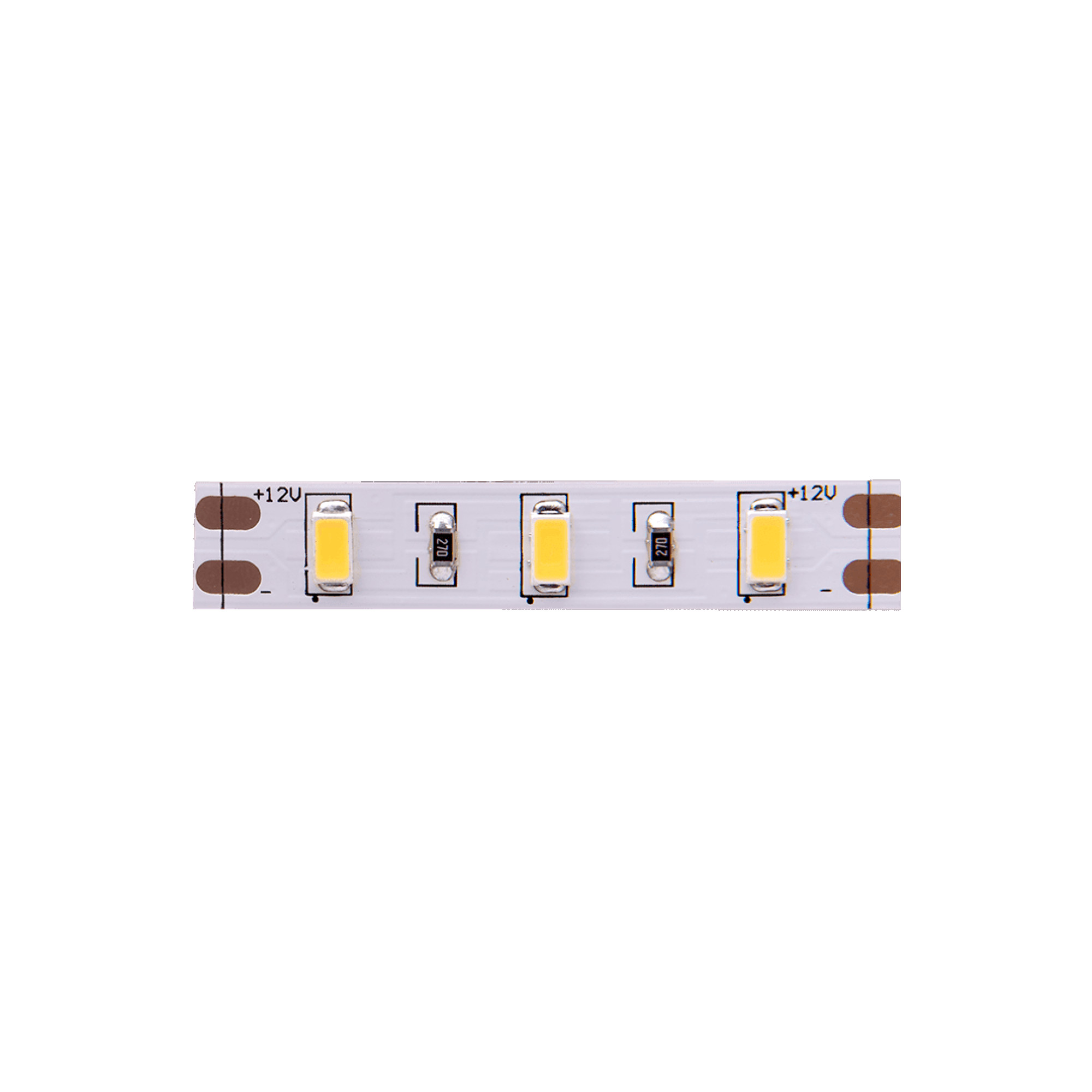 Лента светодиодная стандарт SMD5630 60LED/м 12Вт/м 12В IP20 Цвет:Теплый белый (1метр) SWG 