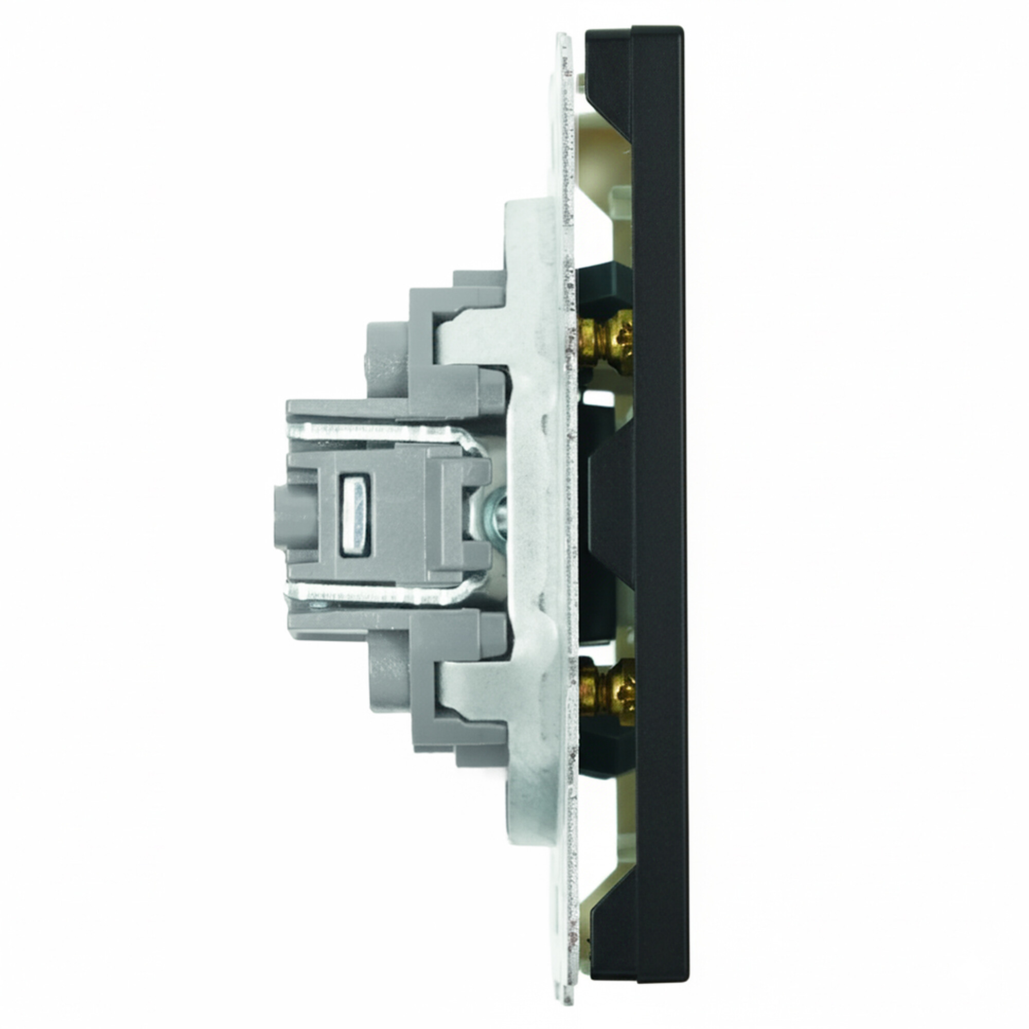 Розетка HDMI 2.0 Type A (механизм), серия Эмили, RST00-5118-05, черный уголь, soft touch