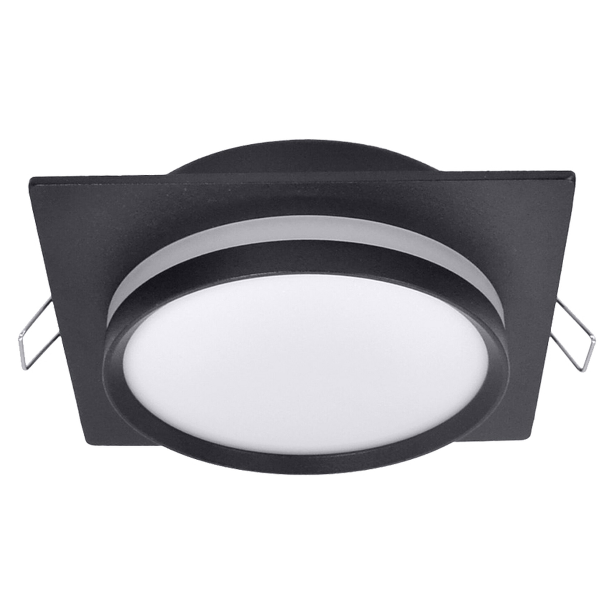 Светильник встраиваемый GX53 с акрилом квадрат 41616 Чёрный SignImpress