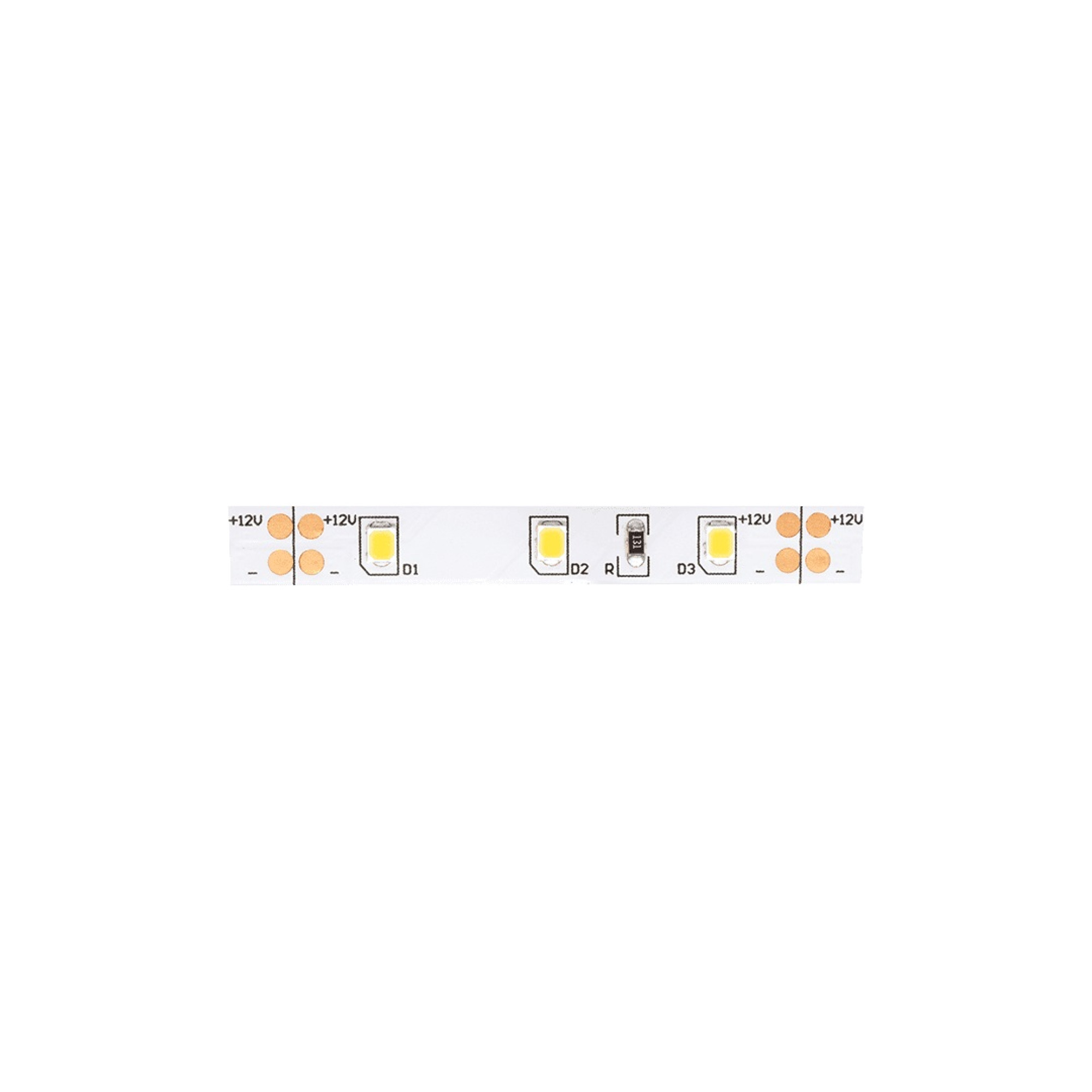 Лента светодиодная стандарт SMD2835 60LED/м 6,3Вт/м 12В IP20 Цвет: Нейтральный белый, 3М SWG