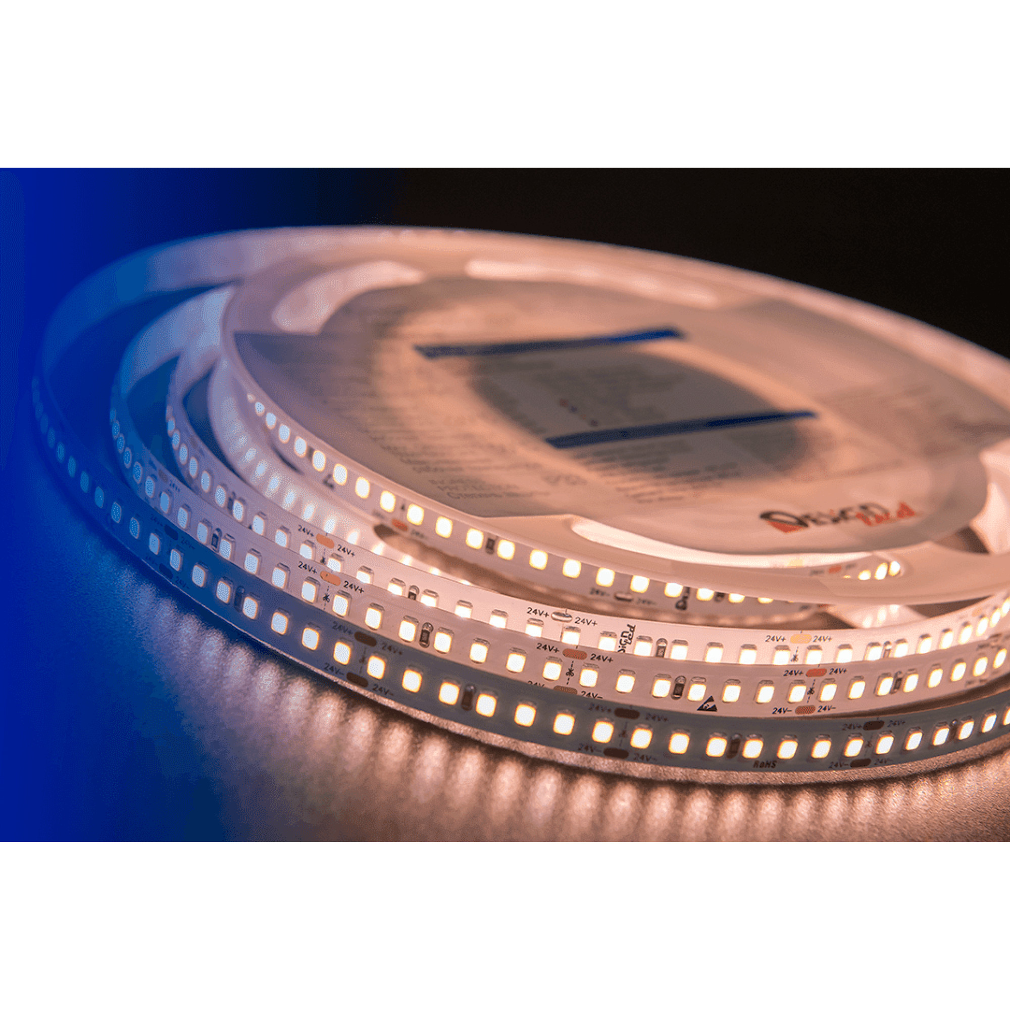 Лента светодиодная LUX2835 168LED/м 17Вт/м 24В IP33 Цвет:Теплый белый (2700K) (1метр) SWG