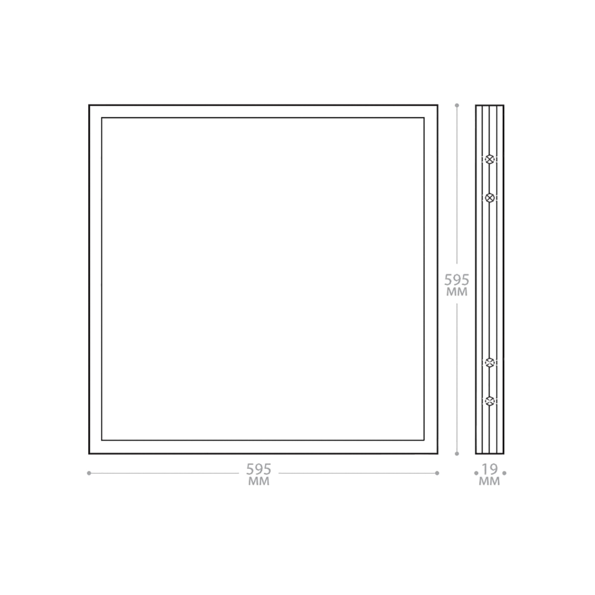 Светильник встраиваемый светодиодный 36W, 2900Lm, 4000K, матовая, AL2115 Feron