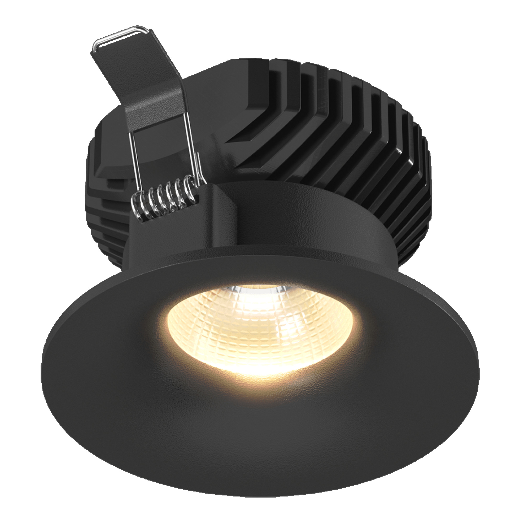 Корпус светильника встраиваемый круг COMBO 4, черный, IP20 круглый SWG