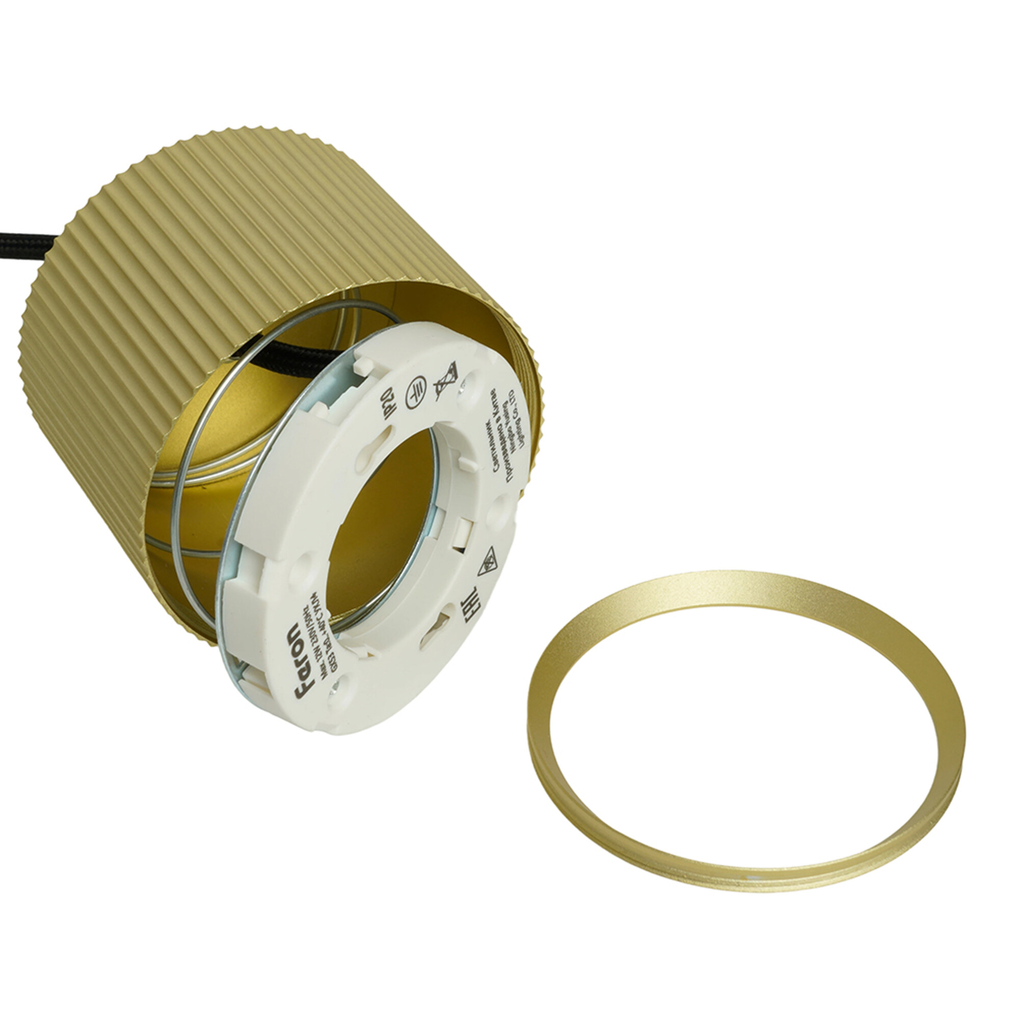 Светильник потолочный Barrel HL4588 ARIA levitation 12W, 230V, GX53, золото + черный Feron