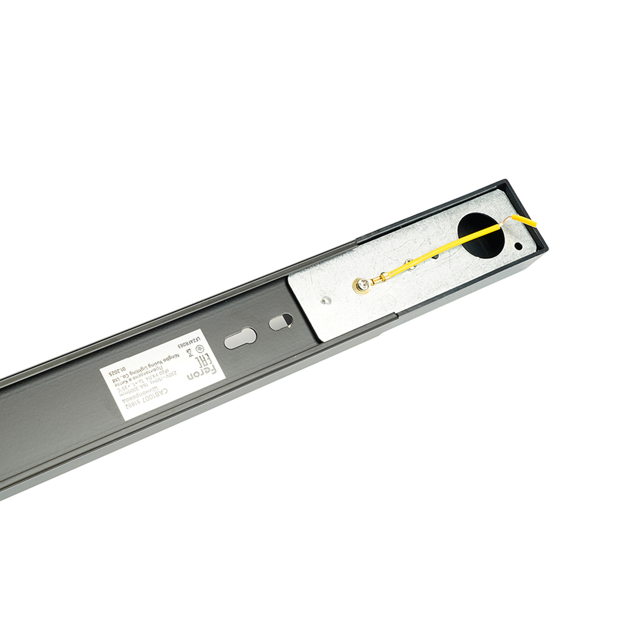 Шинопровод для трековых светильников, чёрный, 3м, в наборе токоввод, заглушка CAB1007 Feron