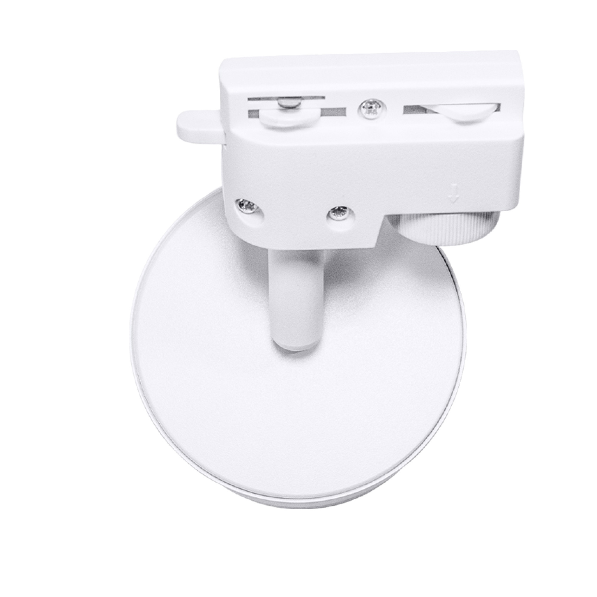 Светильник трековый однофазный наклонный под лампу GX53 с акрилом 020101 Белый SignImpress