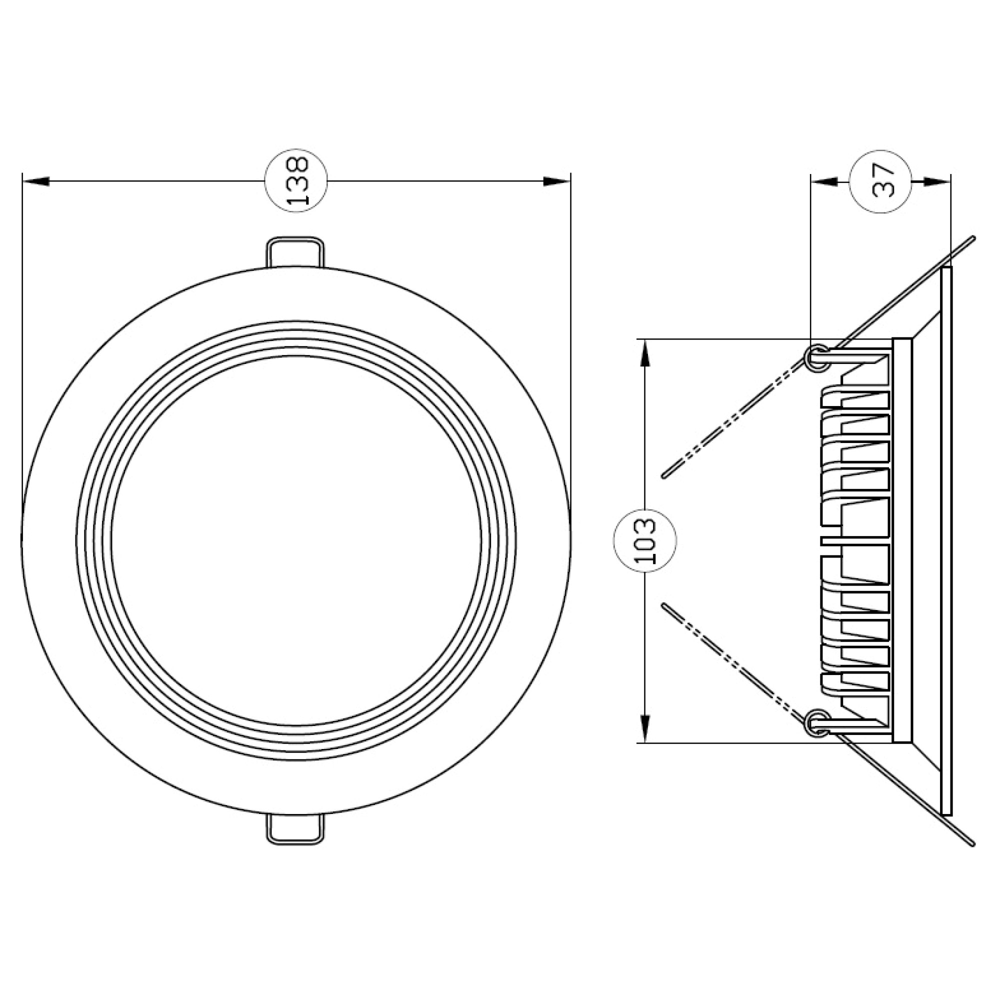 Светодиодный светильник FT 250 25W Faros