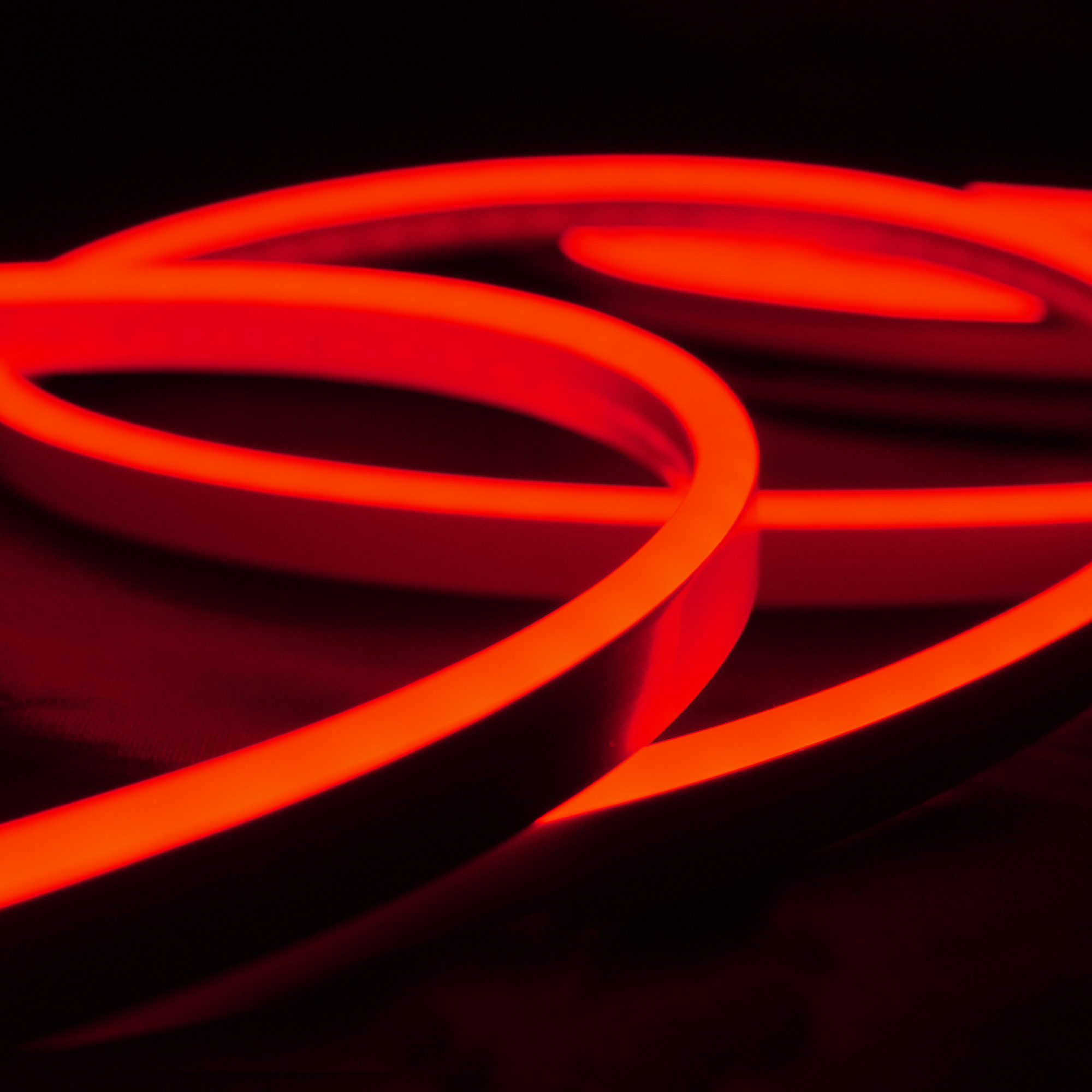 Неон гибкий силиконовый SMD2835 12В рез1см 100д/м 11Вт Красный 6*12мм IP65 5м (1метр) SignImpress