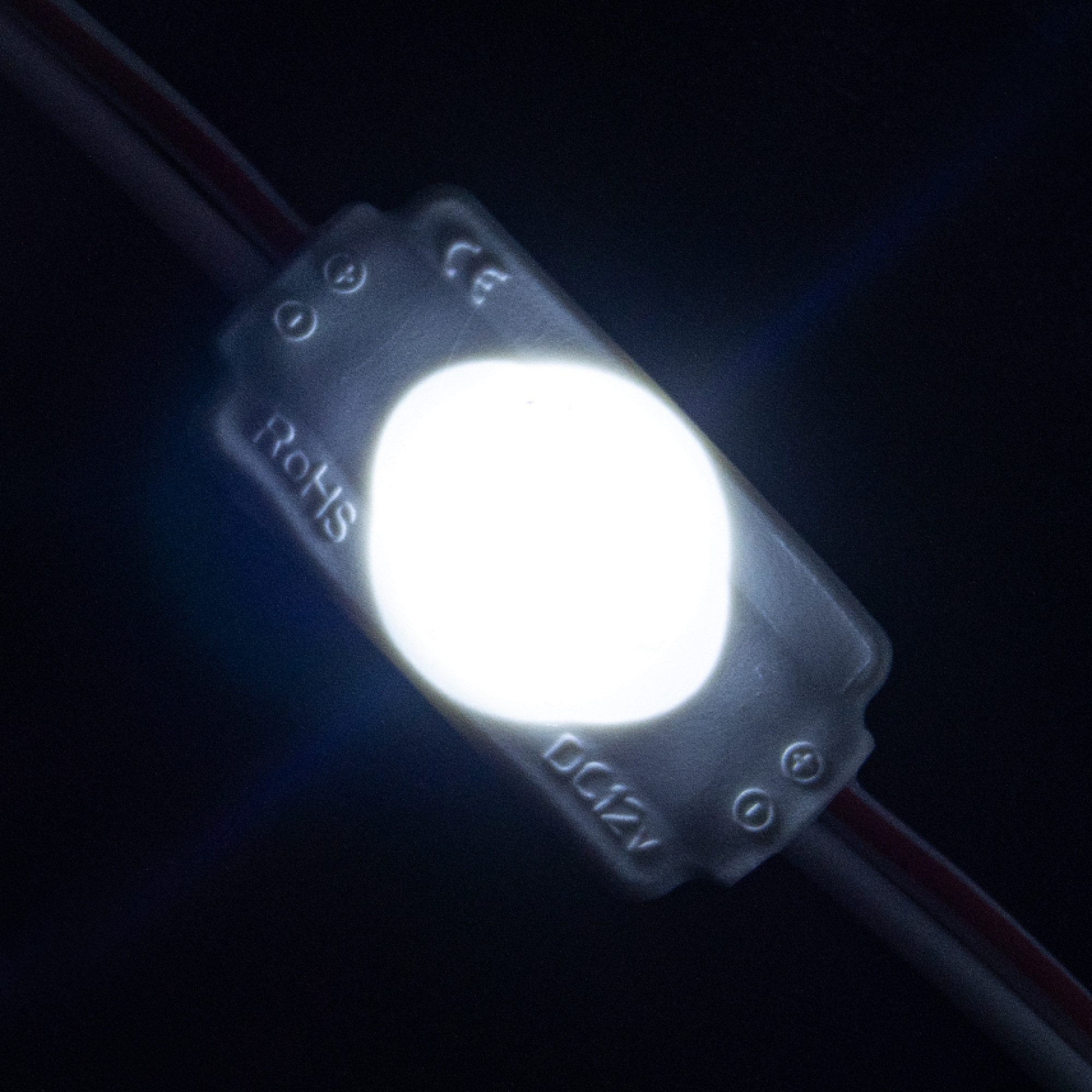 Модуль светодиодный 1 SMD 2835 0,6Вт 50Лм 6000К-6500К (с линзой 160) 3М -1шт. SignImpress