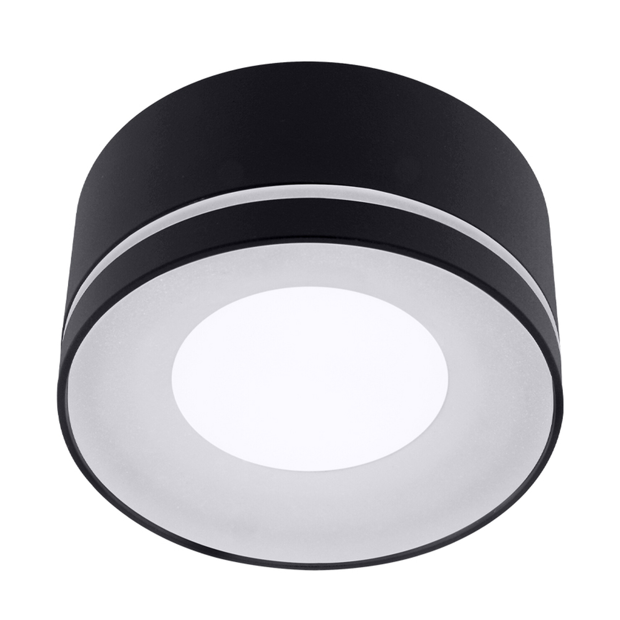 Светильник накладной под лампу GX53 с акрилом 48872 Чёрный SignImpress