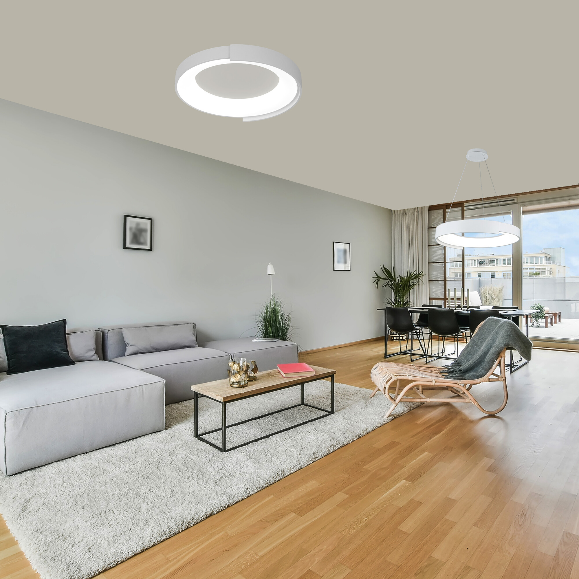 Светильник накладной светодиодный 50 Вт 9000 Лм Белый Signimpress