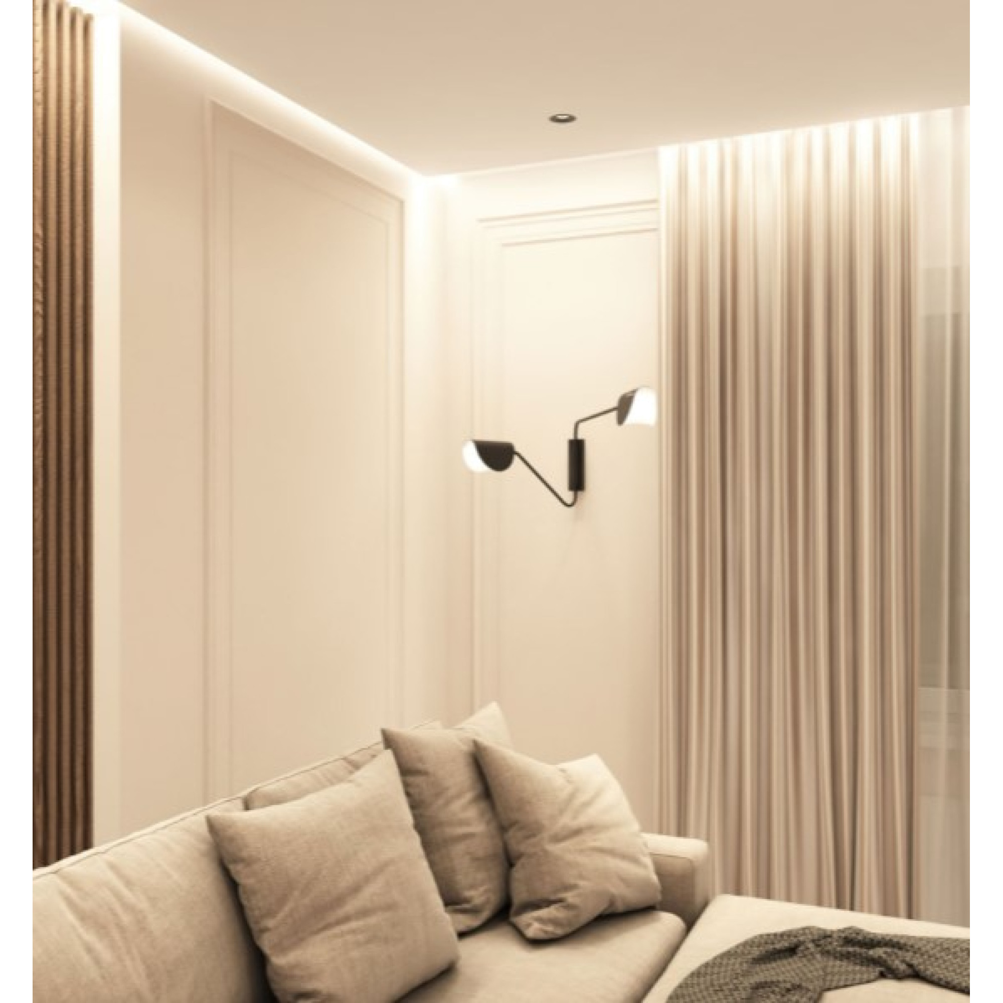 Точечный встраиваемый светильник DK2037-BK Denkirs