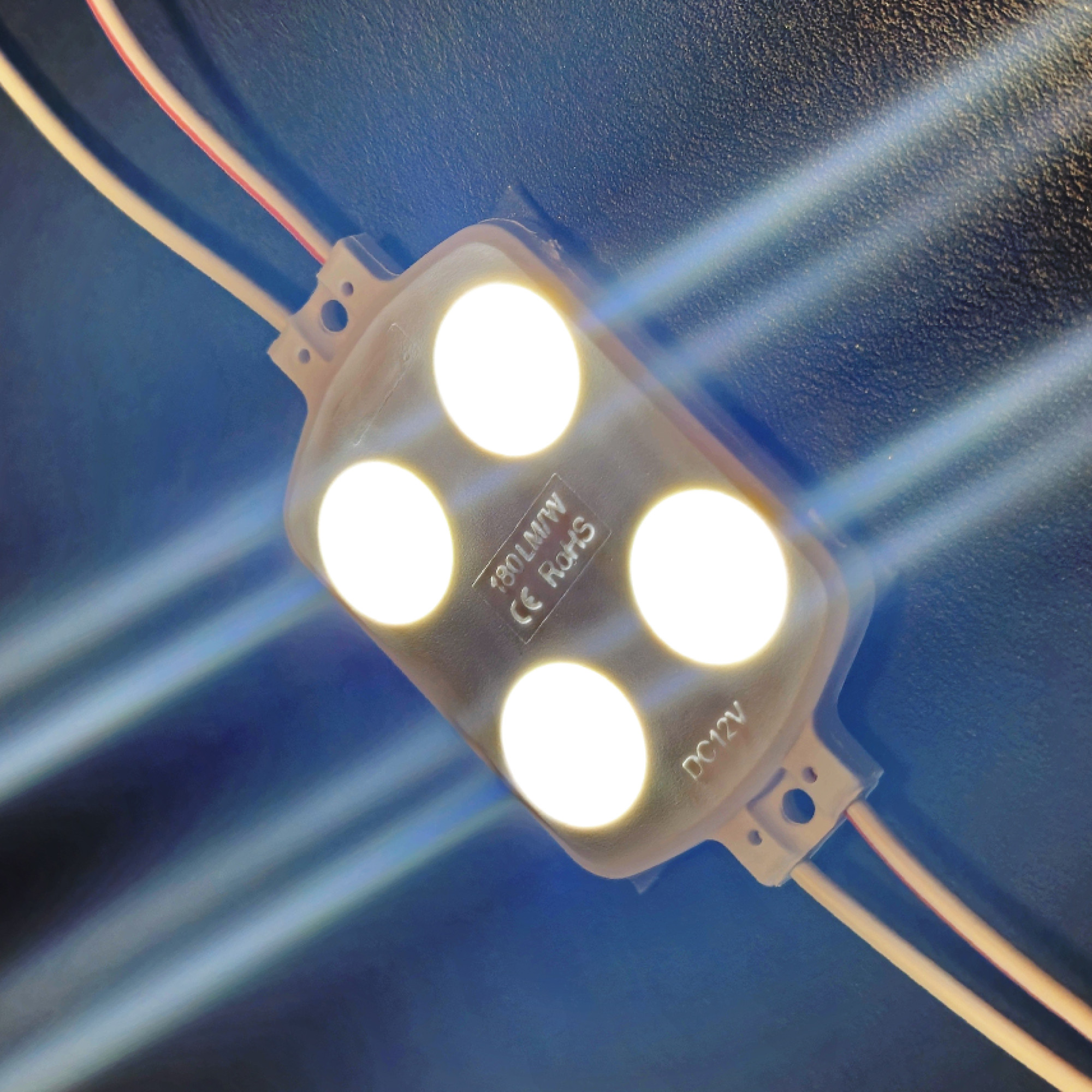 Модуль светодиодный 4 SMD 2835 1,44Вт 260Лм 9000-10000К (с линзой 175) - 1шт. SignImpress