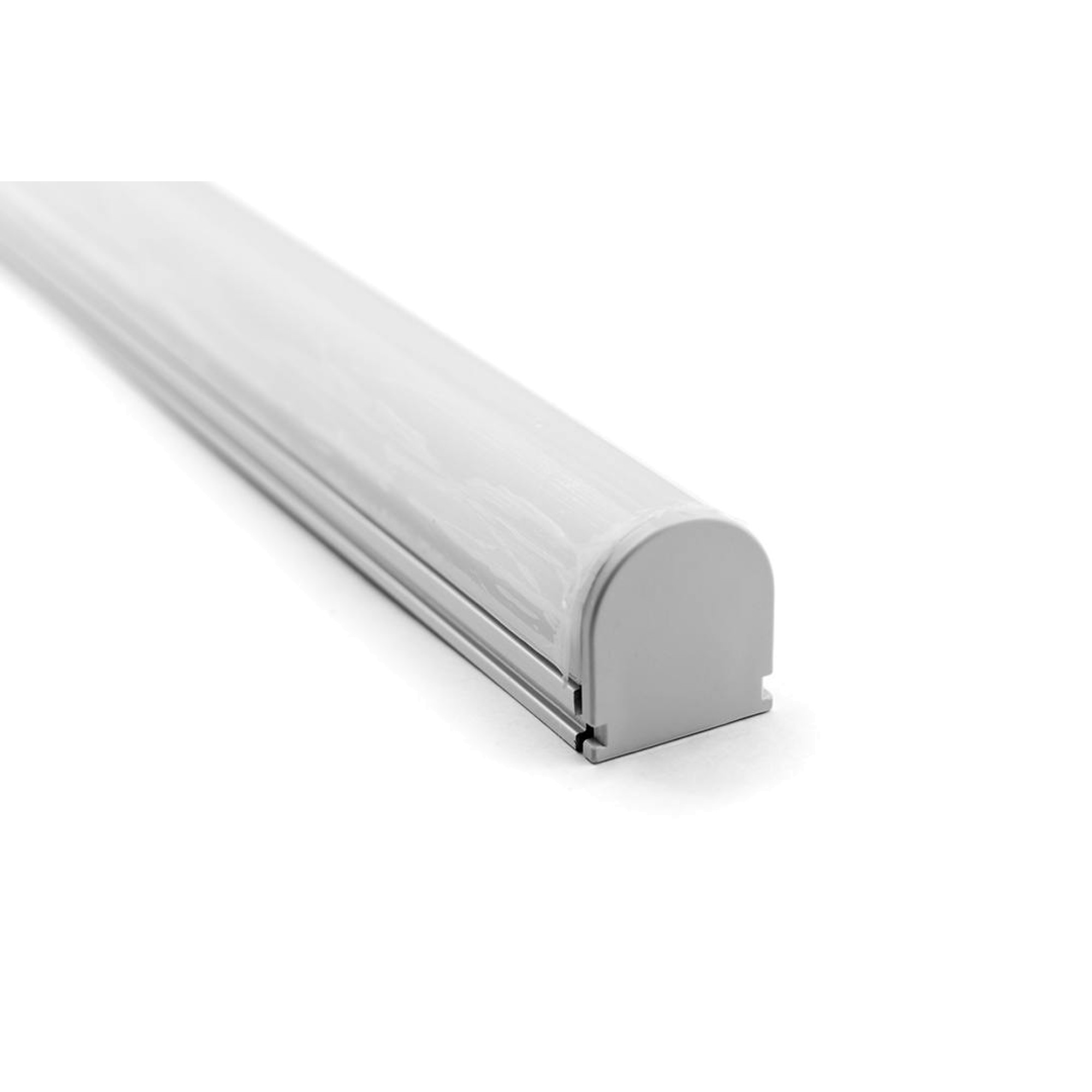 Профиль накладной алюминиевый с полукруглым экраном ROUND SF-2121-RD (2м) (комплект) SWG