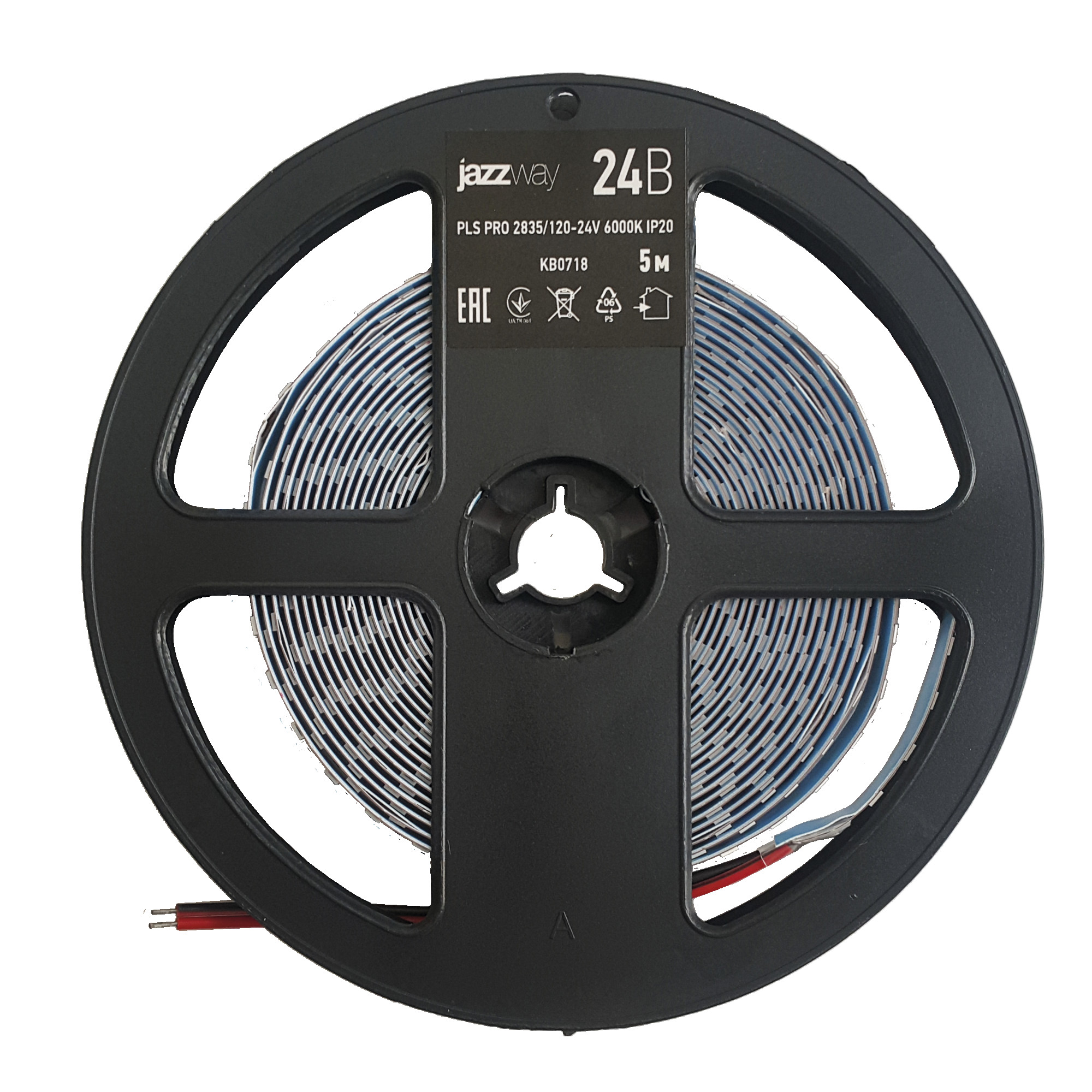 Лента PLS PRO 2835/168-24V - 3000K IP20 5m Jazzway