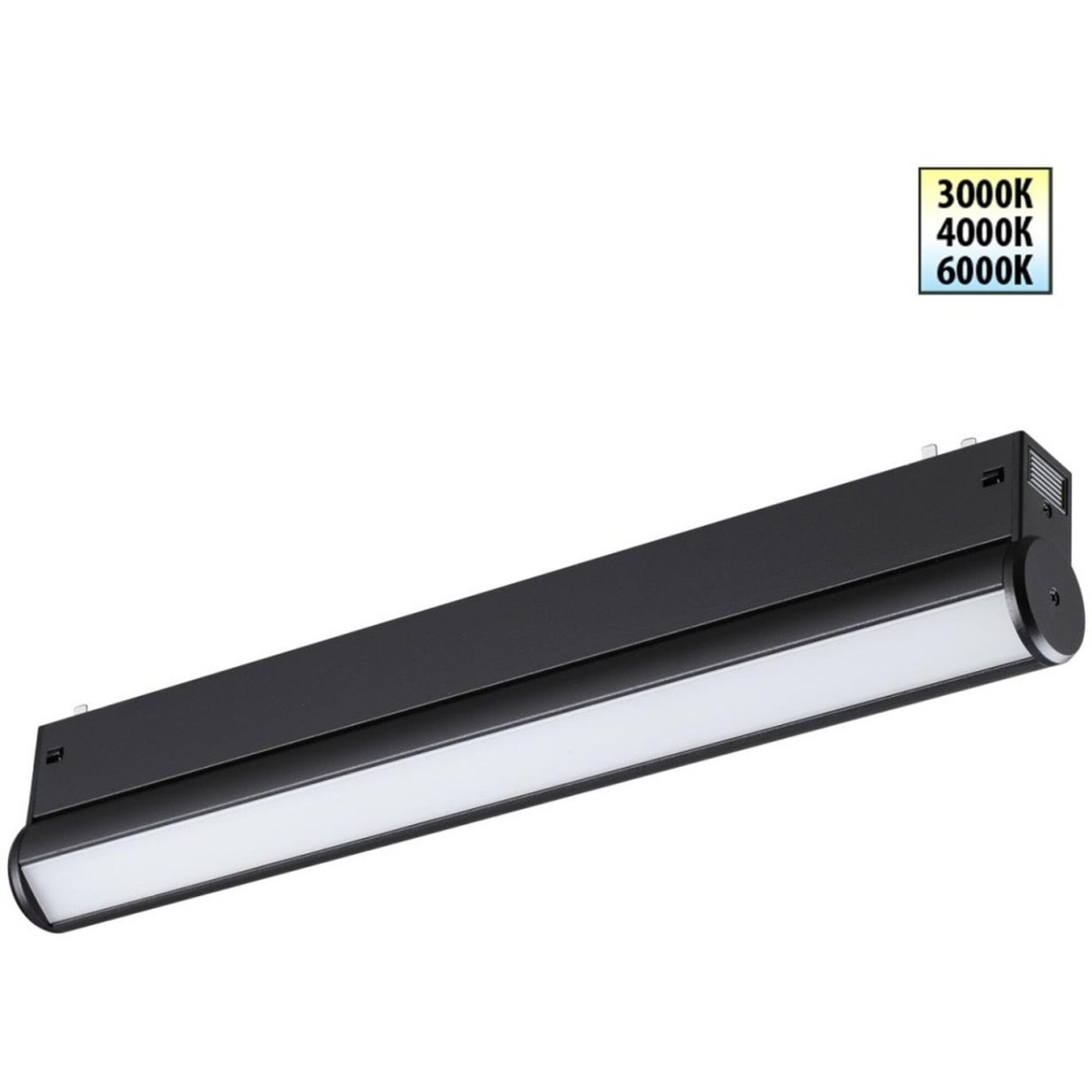 359952 PORT NT25 214 черный Трековый светильник с переключ. цв. темпер. IP20 LED 3000К4000К6000К 18W 90-240V VECTOR Novotech