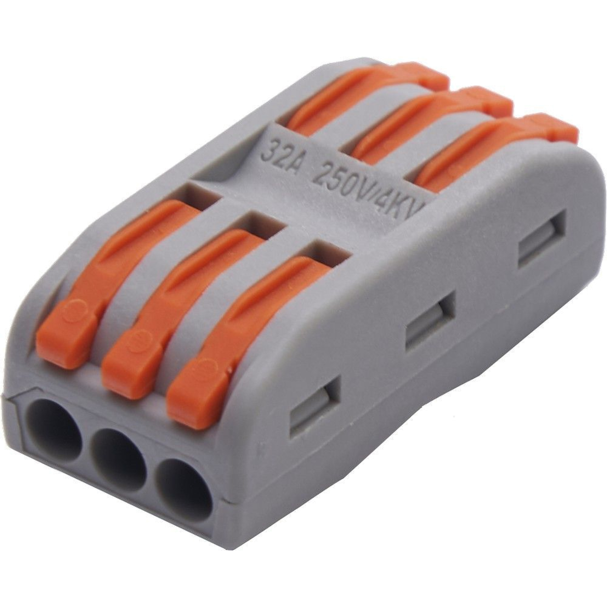 Клемма строительно-монтажная для подключения фазных проводников 3 полюса LD222-423 Feron