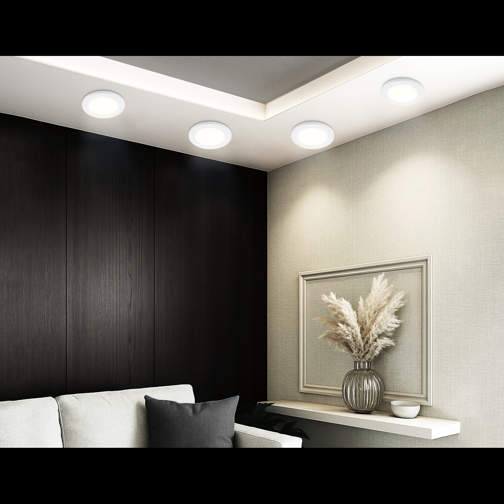 Светильник встраиваемый TN6630 WH белый IP44 GX53 D100*60 Ambrella light