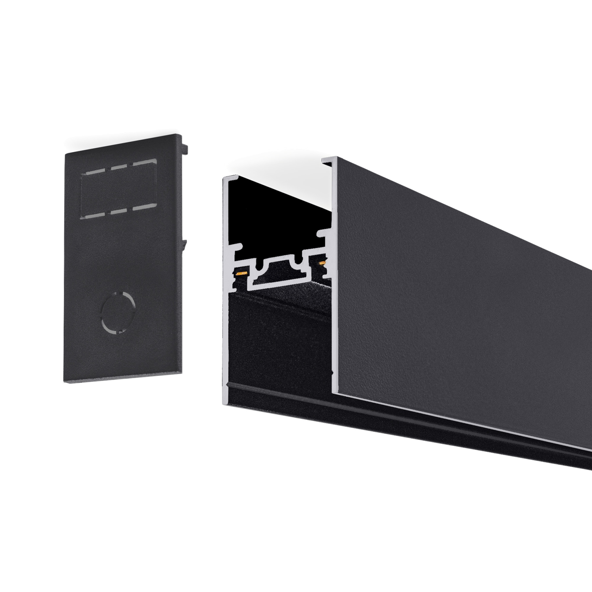 Шинопровод 1фаза накладной/подвесной Ultra Strength 24/48 для магнитных треков Чёрный 3м SignImpress