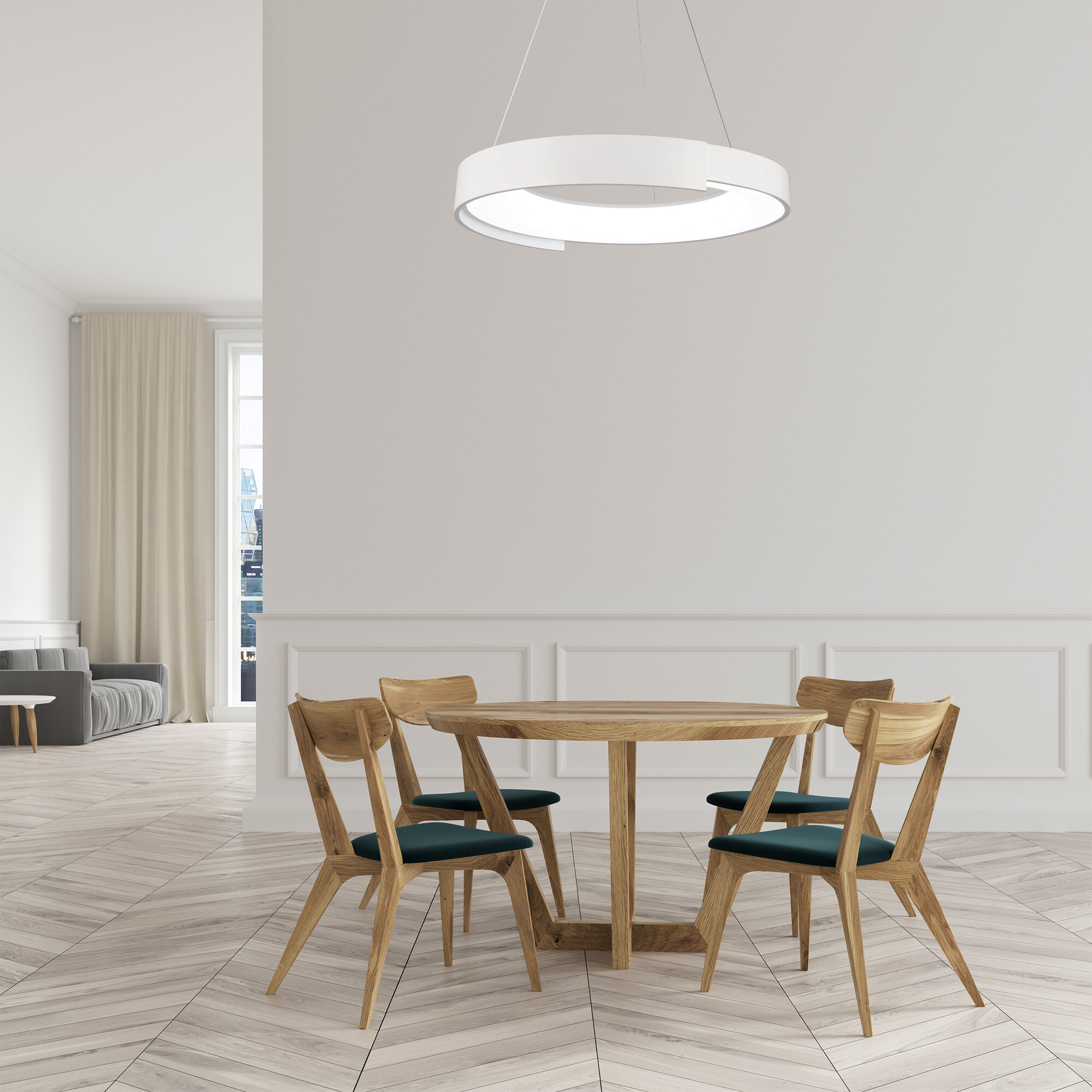 Светильник подвесной светодиодный 50 Вт 9000 Лм Белый Signimpress