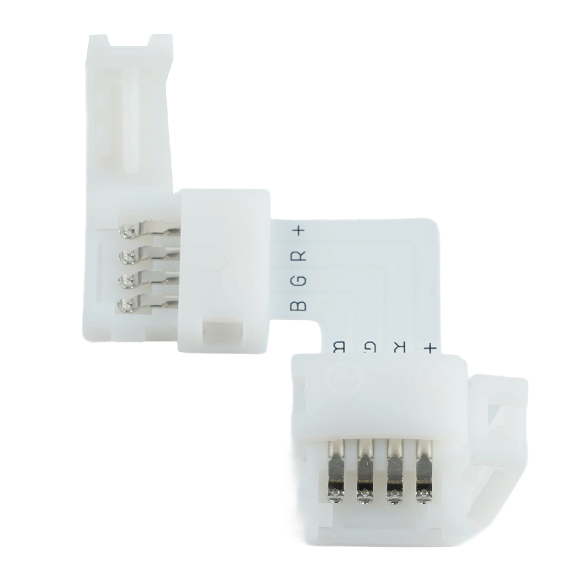 Комплект L коннекторов с соединителем для светодиодной ленты RGB (10мм), LD186 FERON