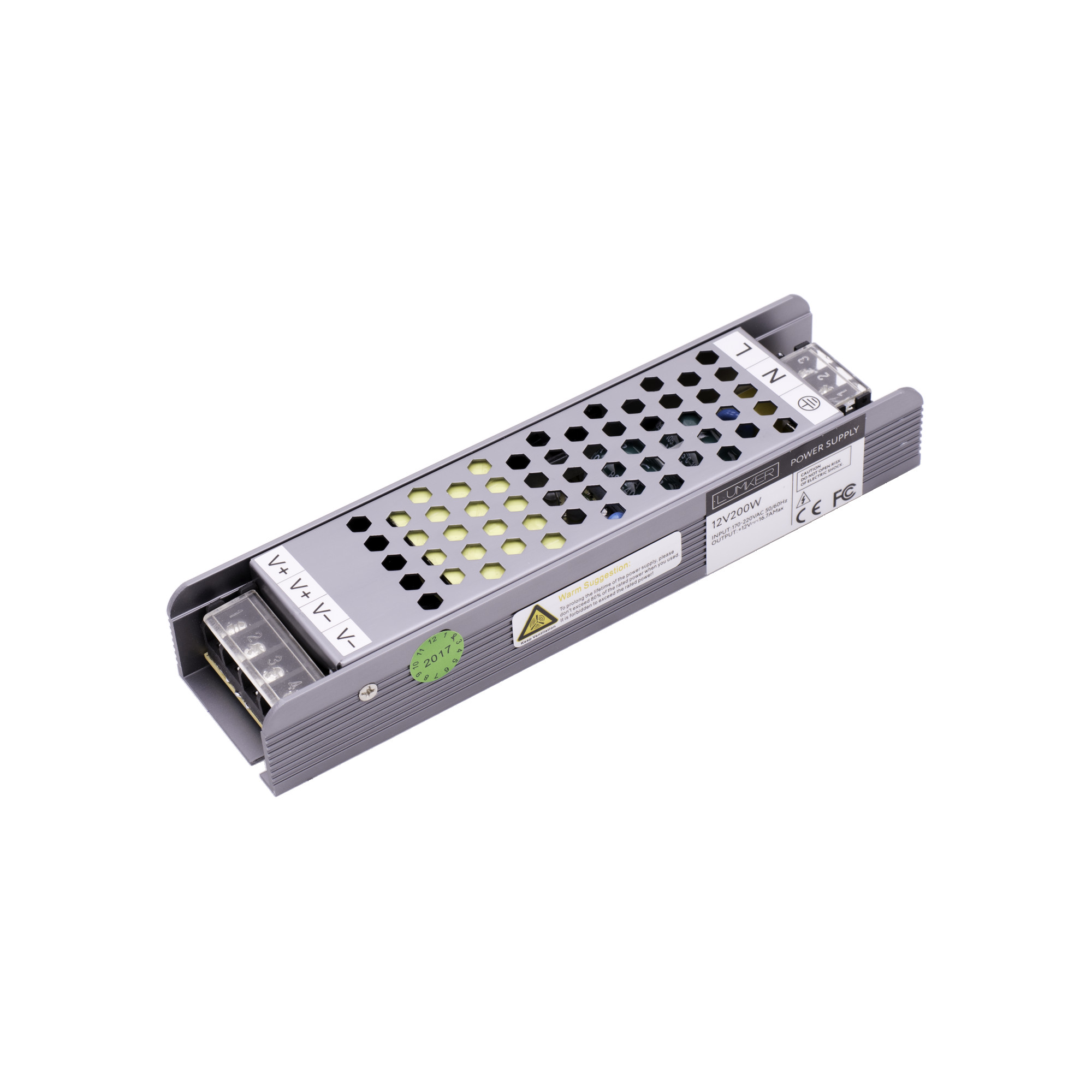 Блок питания LUX компактный, 12В, 200Вт, IP20 SWG