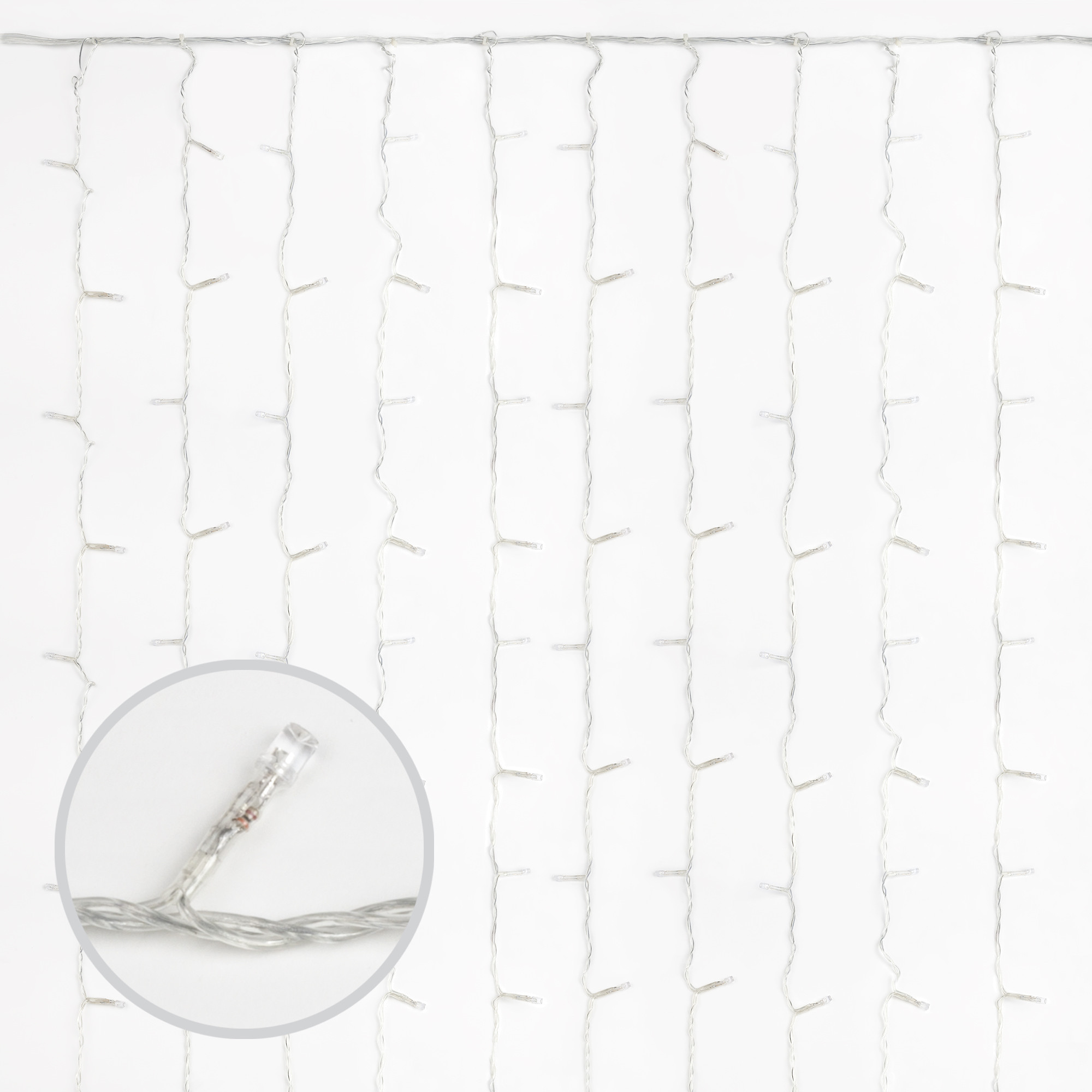 Занавес светодиодный 3х2м.240 светодиодов ULD-C2030-240-TWK WARM WHITE IP67 Теплый белый Uniel 