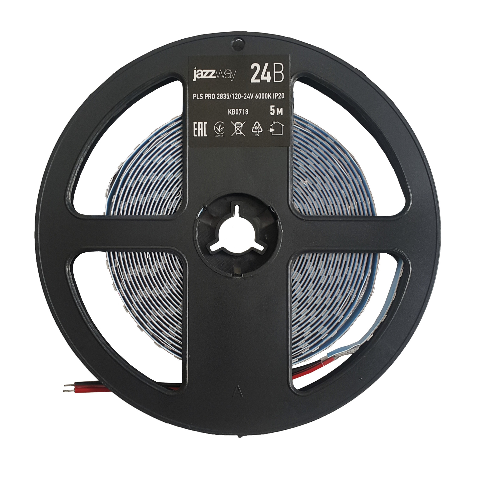 Лента PLS PRO 2835/168-24V - 6000K IP20 5m Jazzway