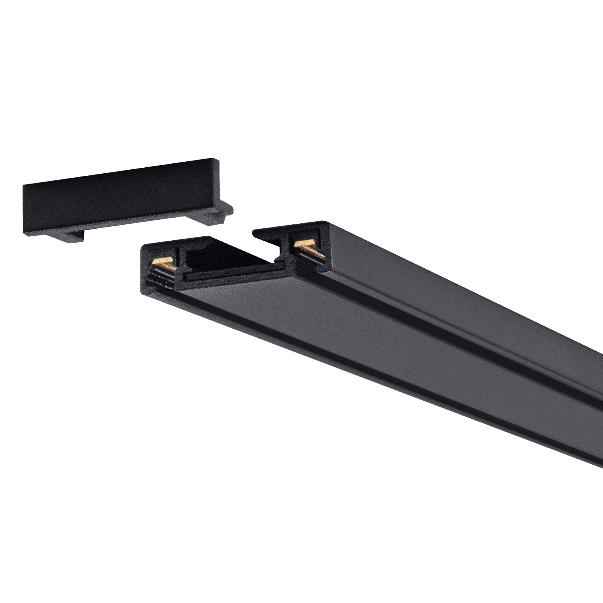 Шинопровод 1фаза накладной Ultra Thin 24/48В для магнитных треков Чёрный 2м SignImpress