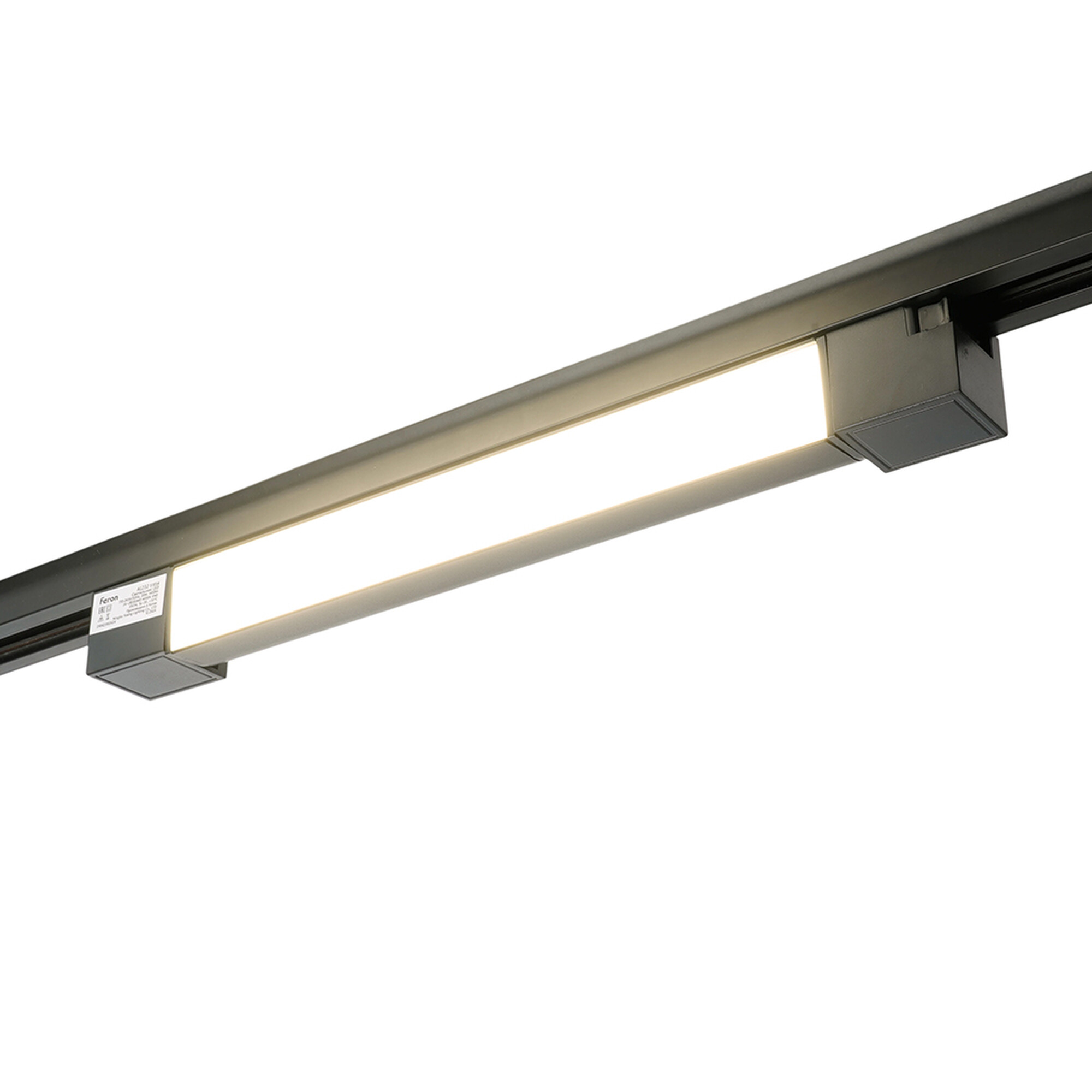 Светодиодный светильник AL232 трековый однофазный на шинопровод 20W 4000K 120 градусов черный Feron