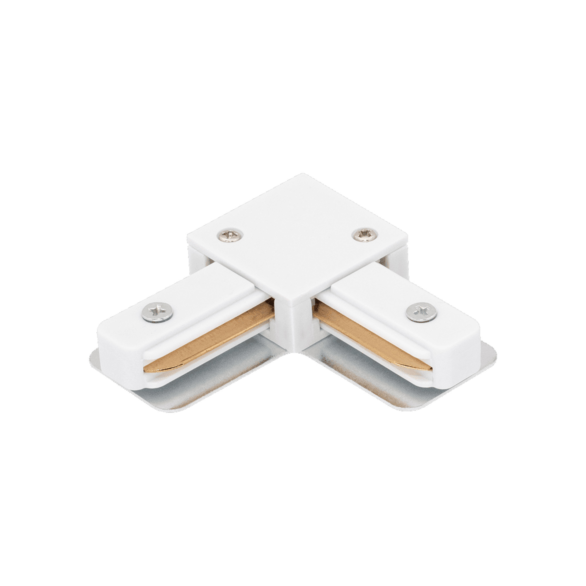 Коннектор L для трековых систем, белый SWG