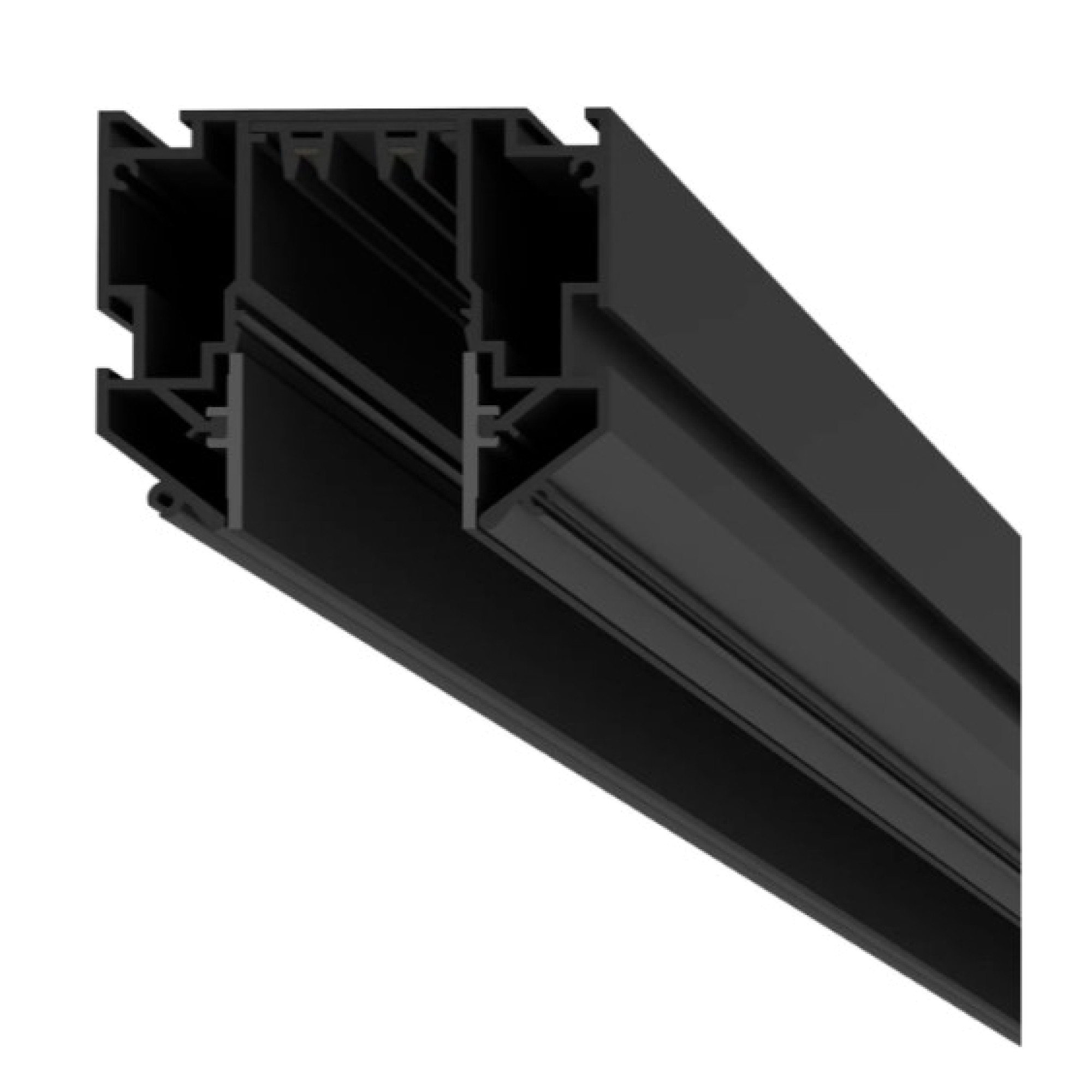 Профиль-трек SMART ONE, для натяжных потолков, 2 м, алюминий, Черный TR2022-BK Denkirs 