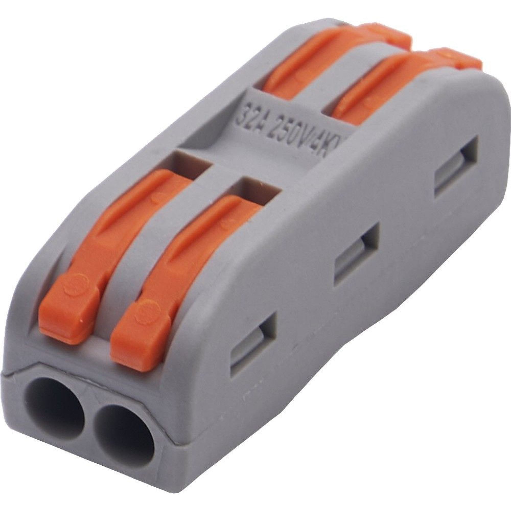 Клемма строительно-монтажная для подключения фазных проводников 2 полюса LD222-422 Feron