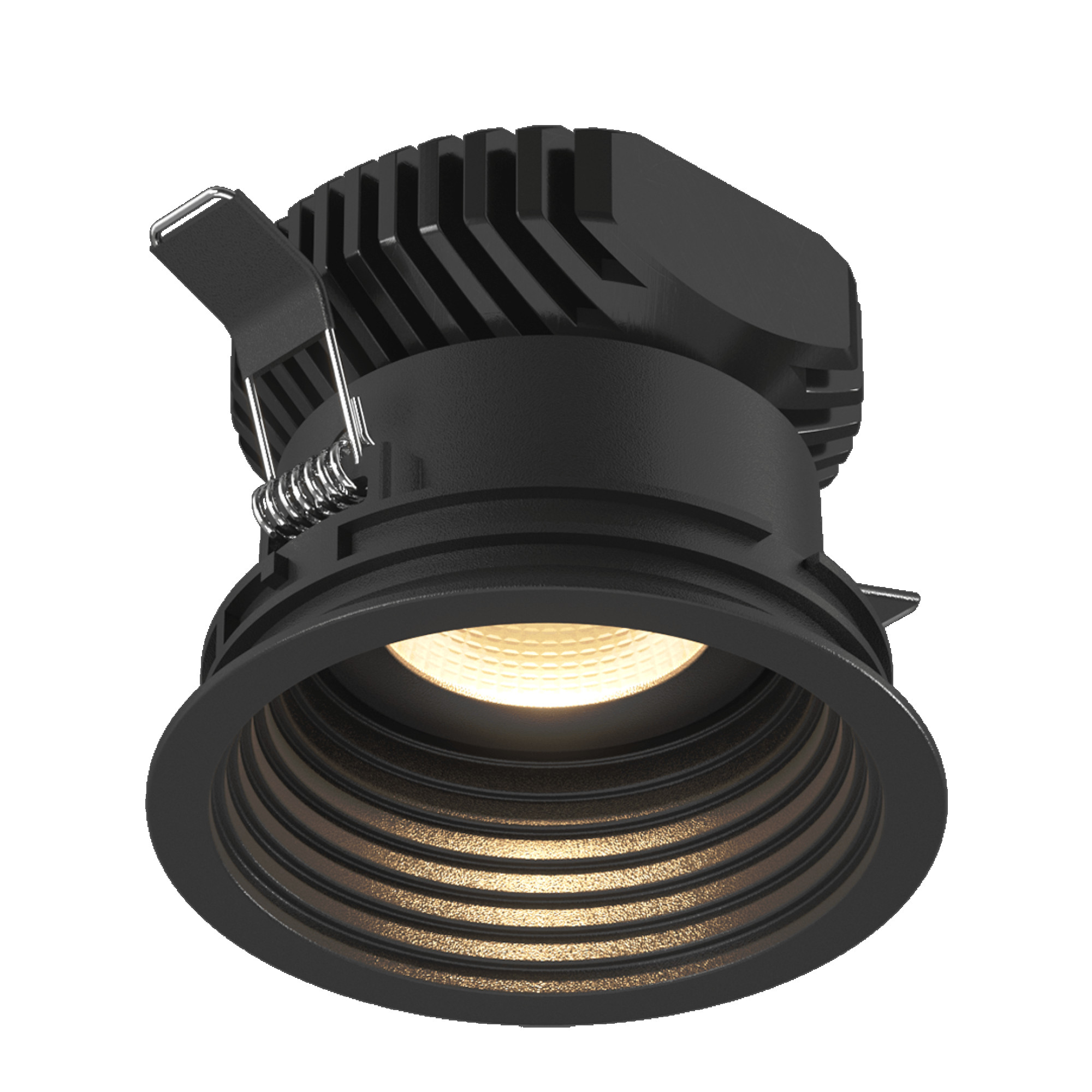 Корпус светильника встраиваемый COMBO 4, черный, IP20 круглый SWG